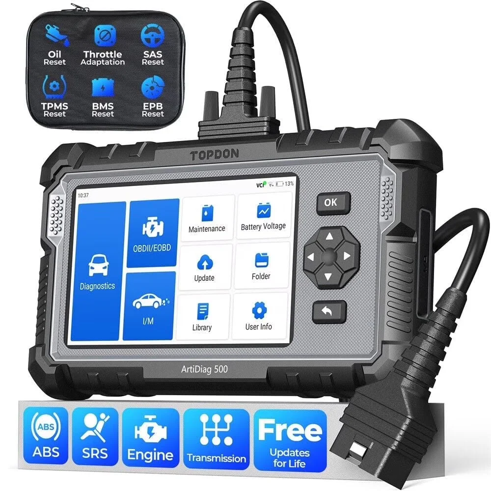 2026 NEW OBD2 Scanner TOPDON ArtiDiag500 Car Diagnostic Scanner Engine ABS SRS Transmission CAN Diagnostic Full OBD2 Test
