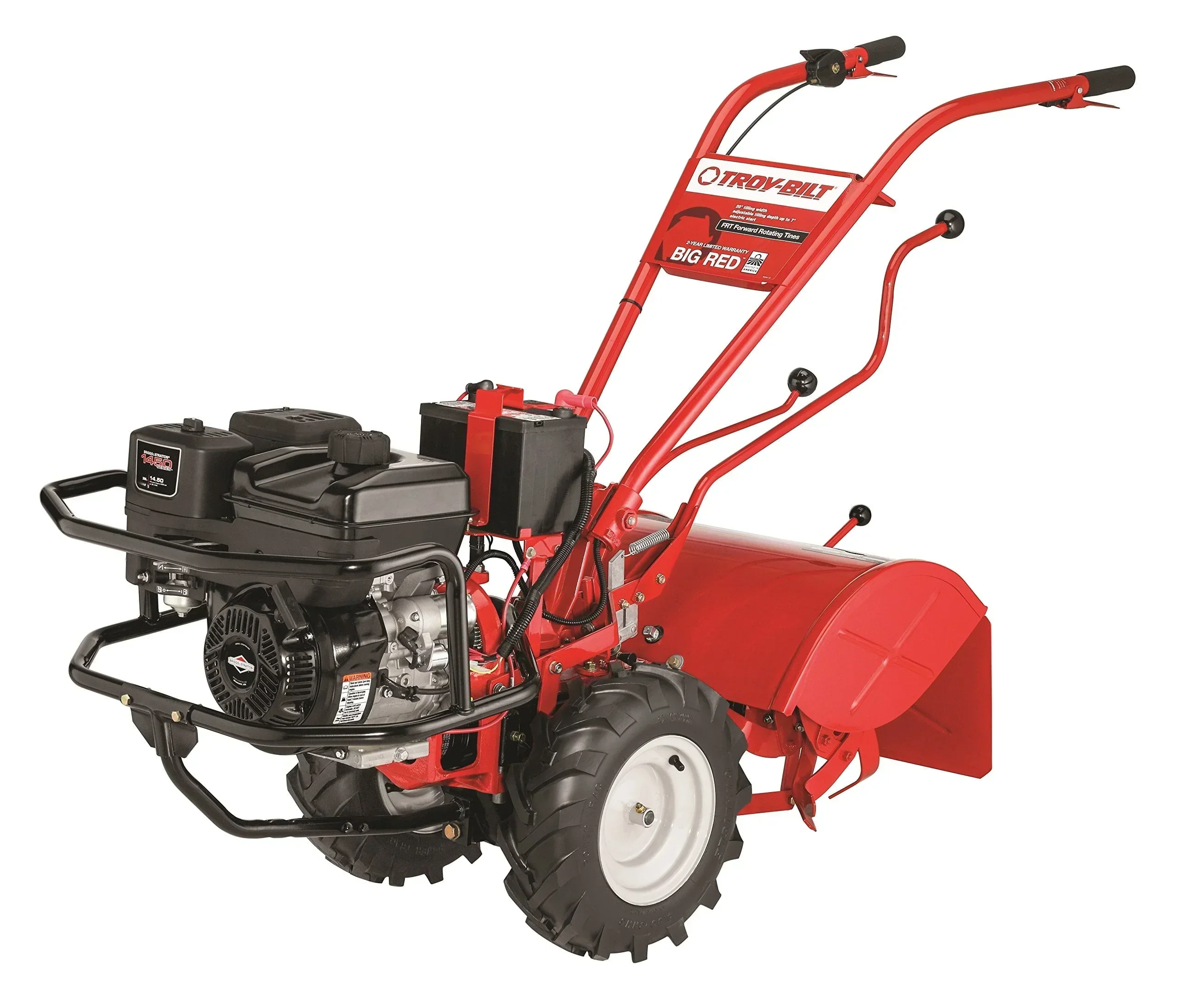 2026 NEW Restored Premium Troy-Bilt Big Red Forward Rotating Rear Tine Tiller with Electric Start (Refurbished)