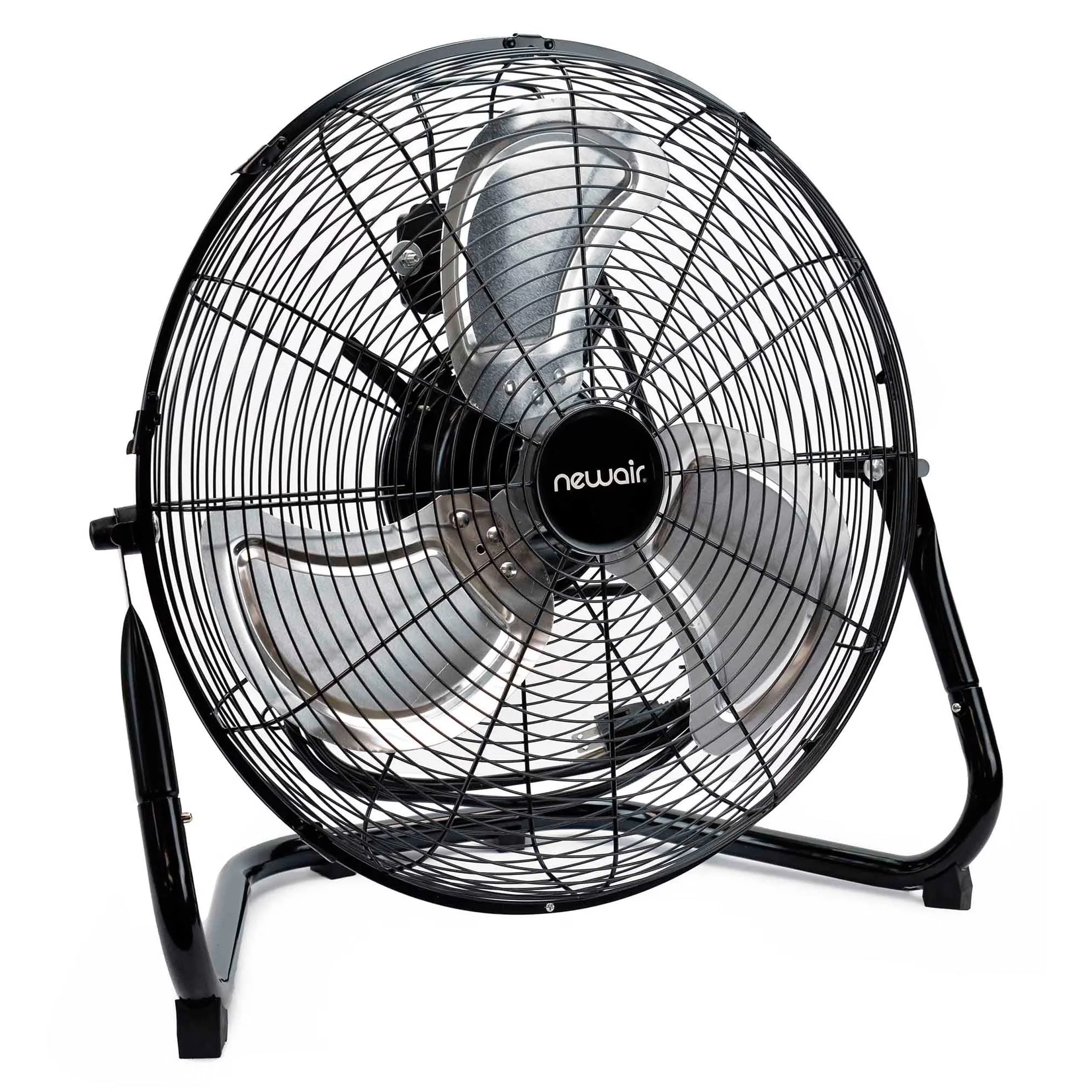 2026 NEW Newair 18" High-Velocity Industrial Floor Fan, Heavy Duty Metal Fan, Adjustable Tilt and 3 Speeds up to 4012 CFM, Rotatory Switch