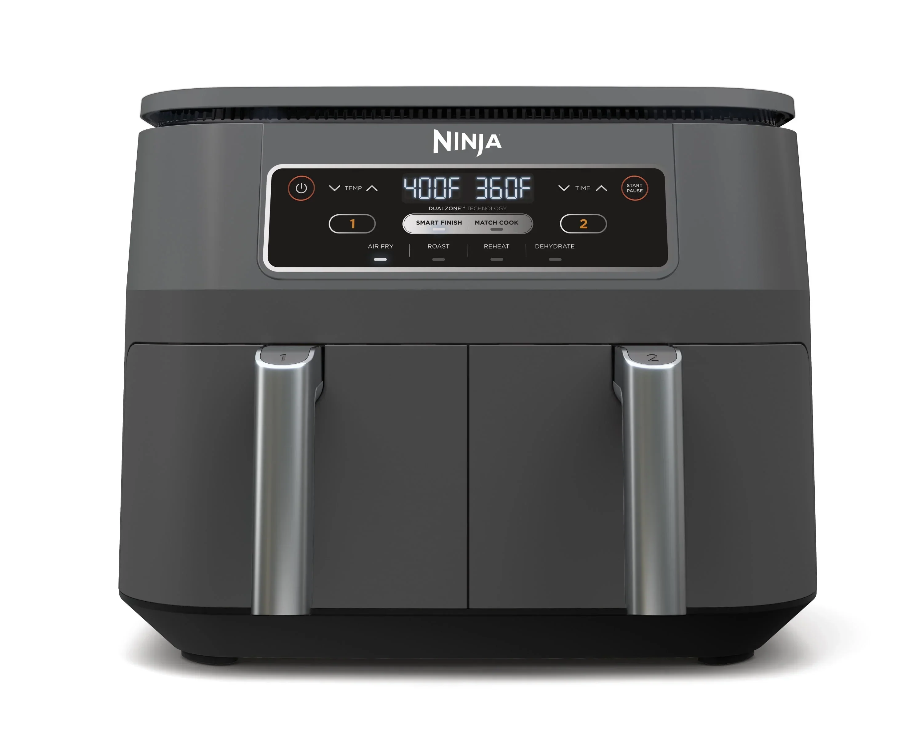 2026 NewNinja Foodi 4 in1 8-Quart. 2 Basket Air Fryer with DualZone Technology Air Fry, Roast, and More, DZ100WM