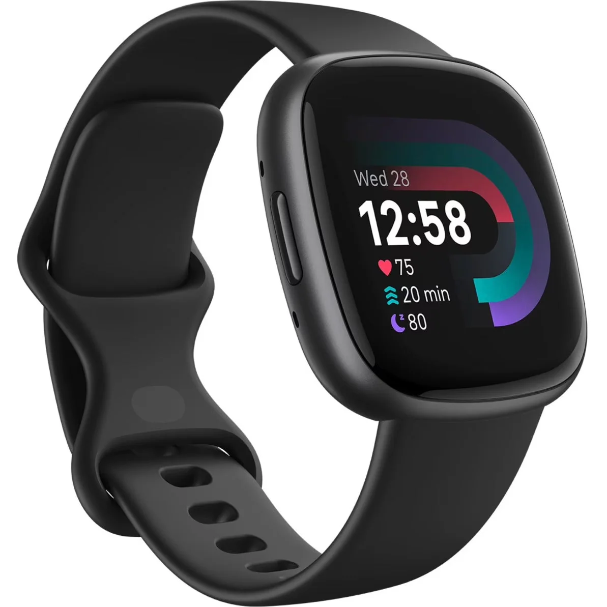 2026 NewFitbit Versa 4 Fitness Smartwatch - Black/Graphite Aluminum