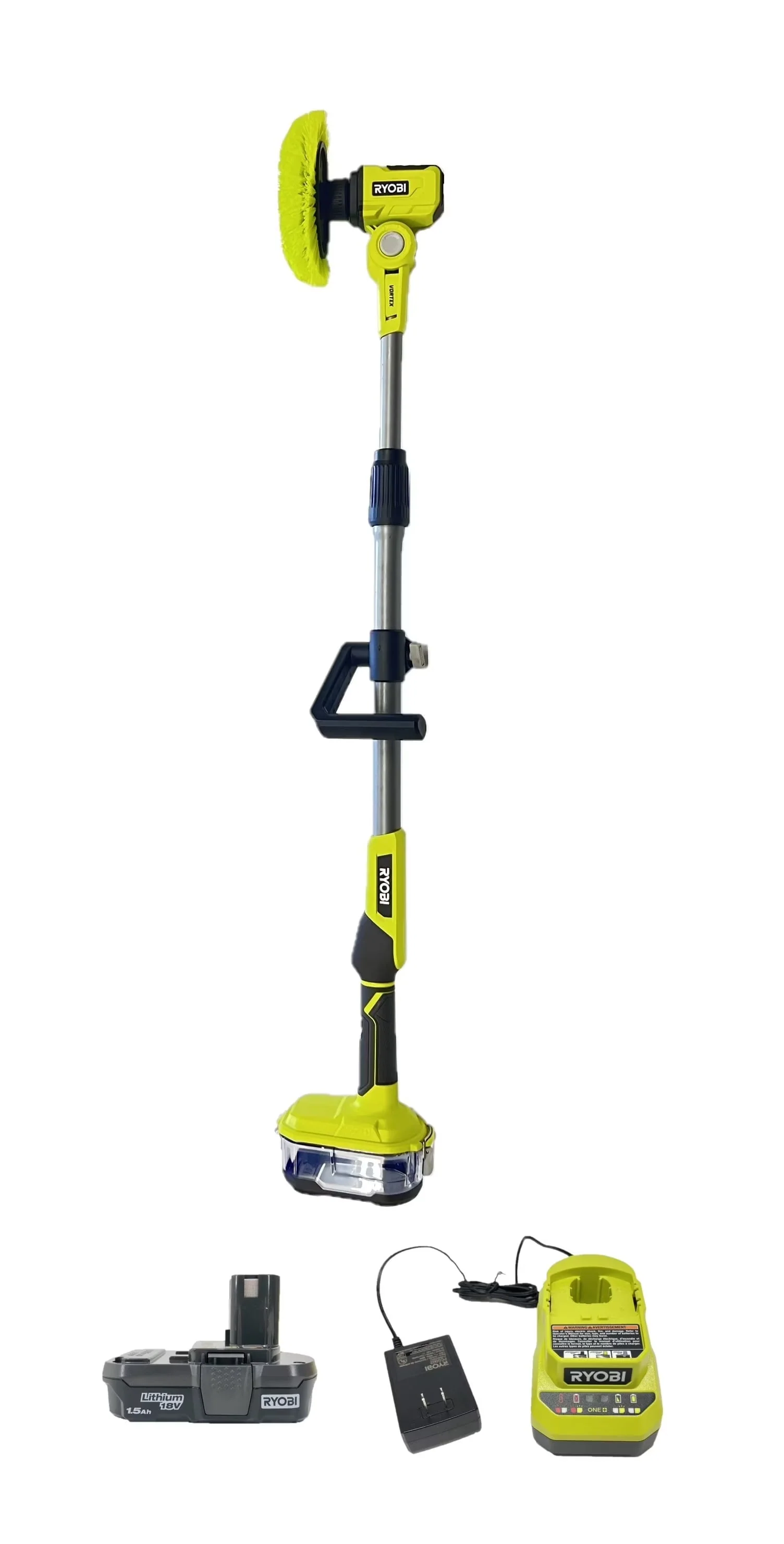 2026 NEW RYOBI ONE+ 18V P4500 Cordless Telescoping Power Scrubber Kit with Battery and Charger