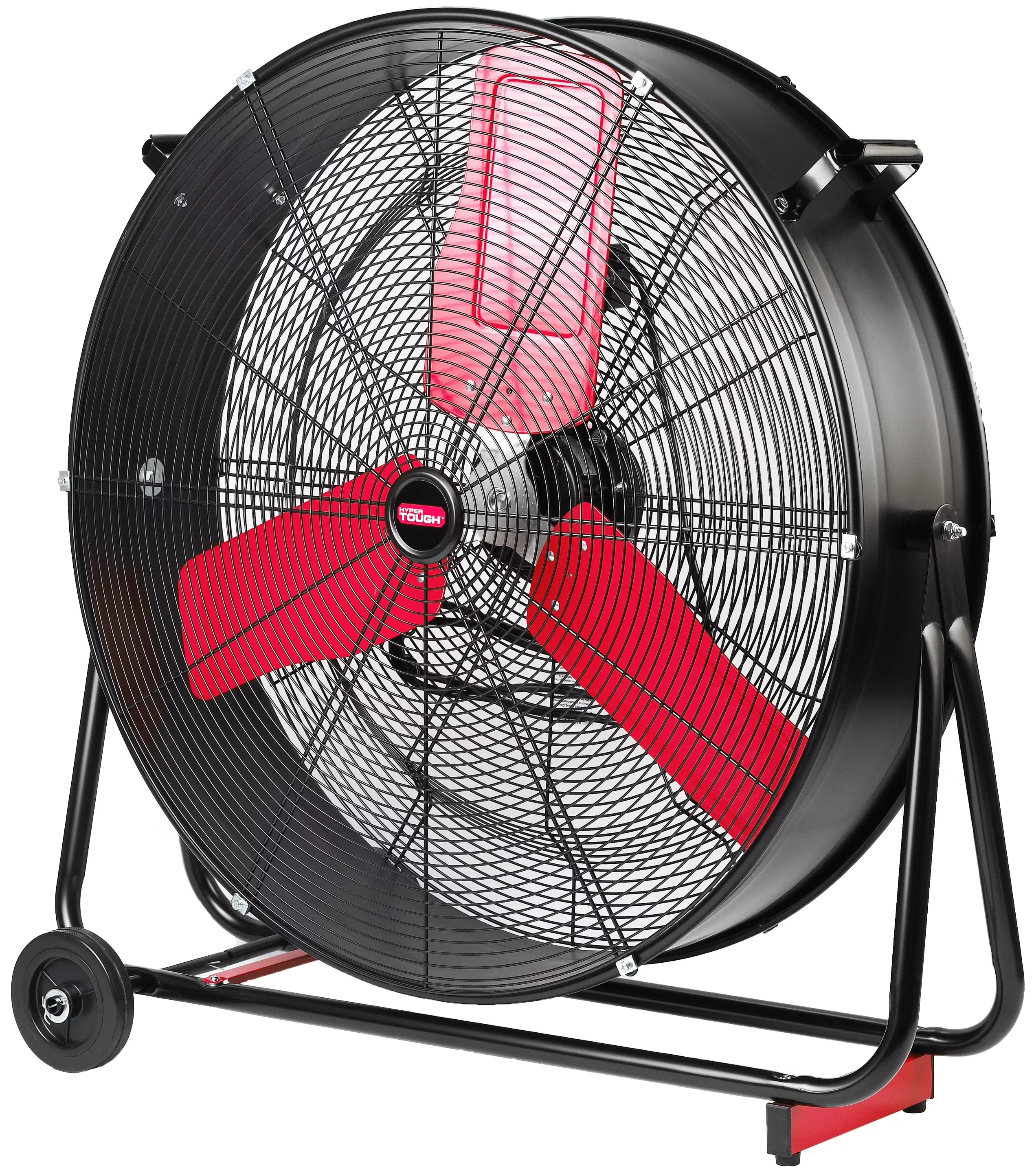 2026 NewHyper Tough New 30 inch High Velocity Tilted Drum Fan Red & Black