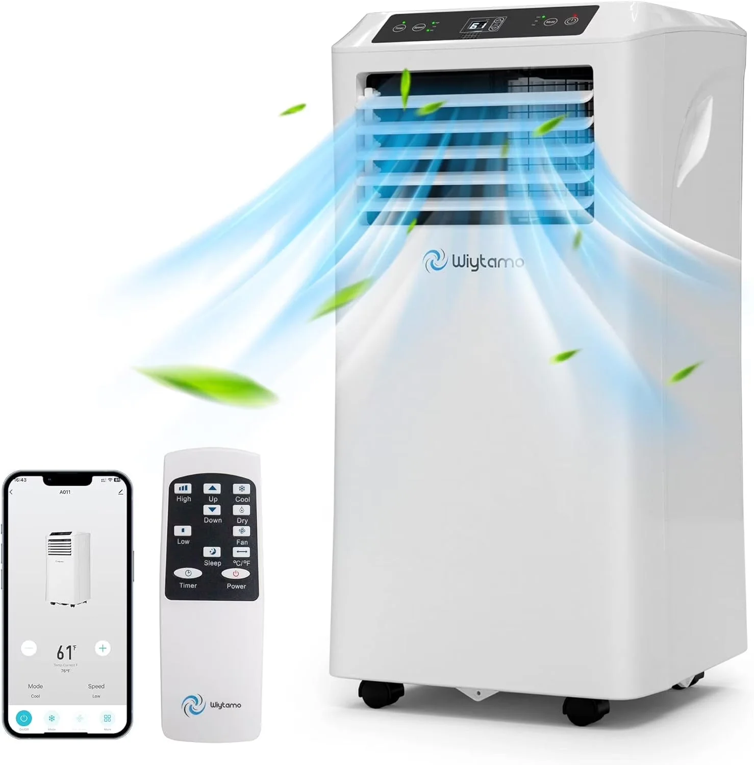 2026 New10,000 BTU Portable Air Conditioners Smart WIFI Remote Control, 3-in-1 Portable AC Unit, Dehumidifier and Fan