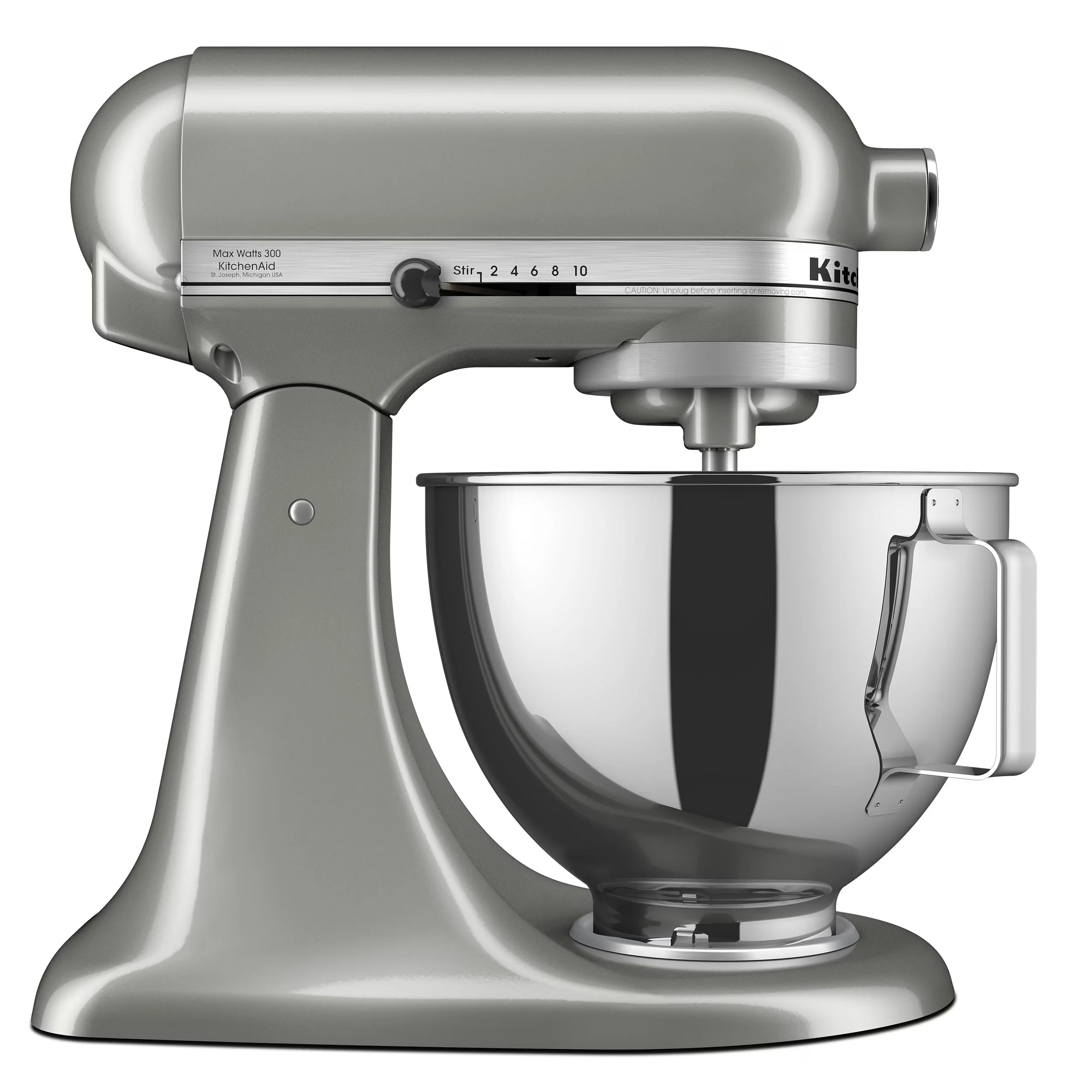 2026 NEW KitchenAid Deluxe Series 4.5 Quart Tilt-Head Stand Mixer with Stainless Bowl, Contour Silver, KSM97CU