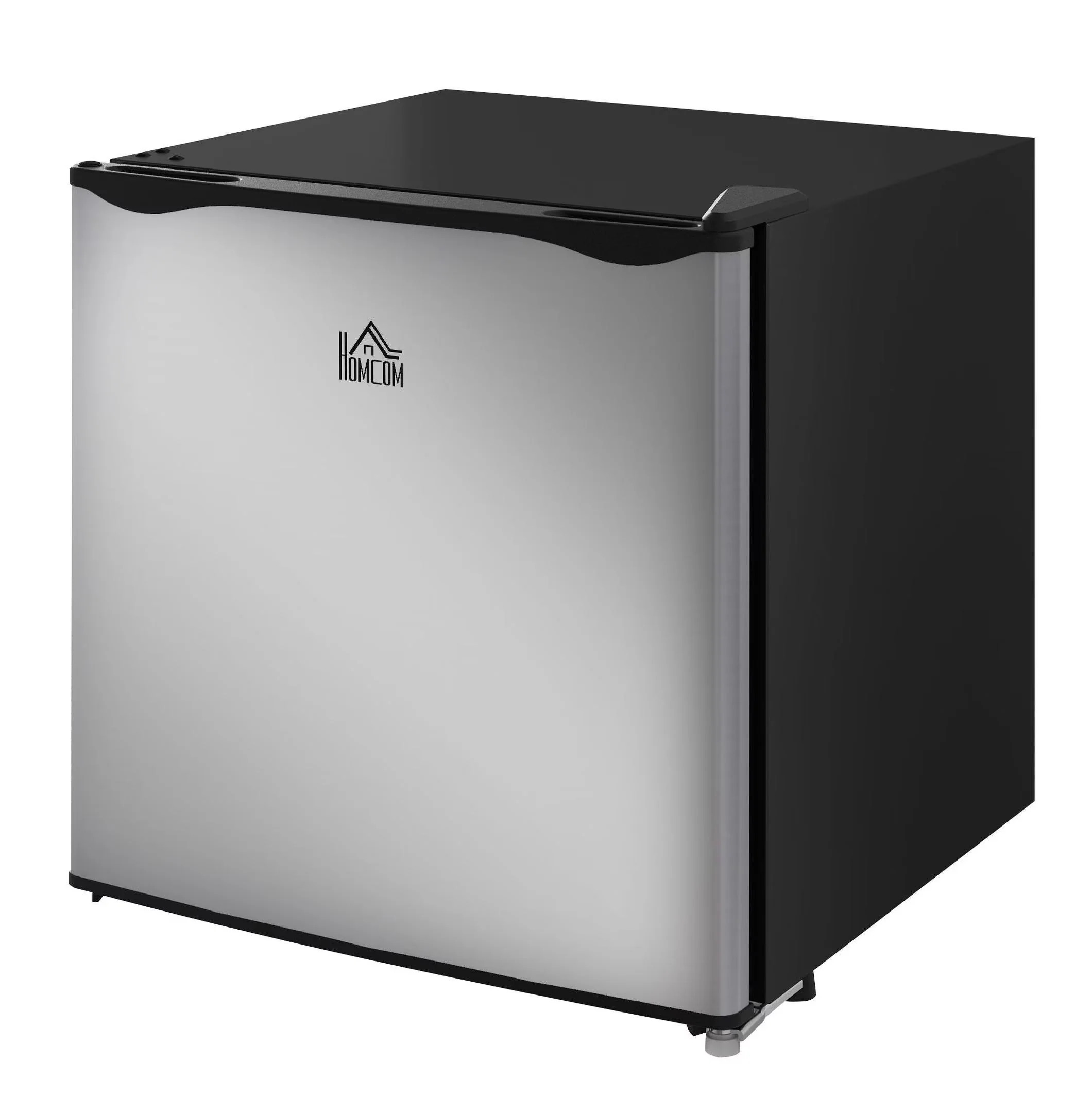 2026 NEW Mini Upright Freezer 1.1 Cu.Ft - Compact Silver Freezer, Removable Shelves, Low Noise, Adjustable Temperature - Ideal for Apartments, Dorms, Offices