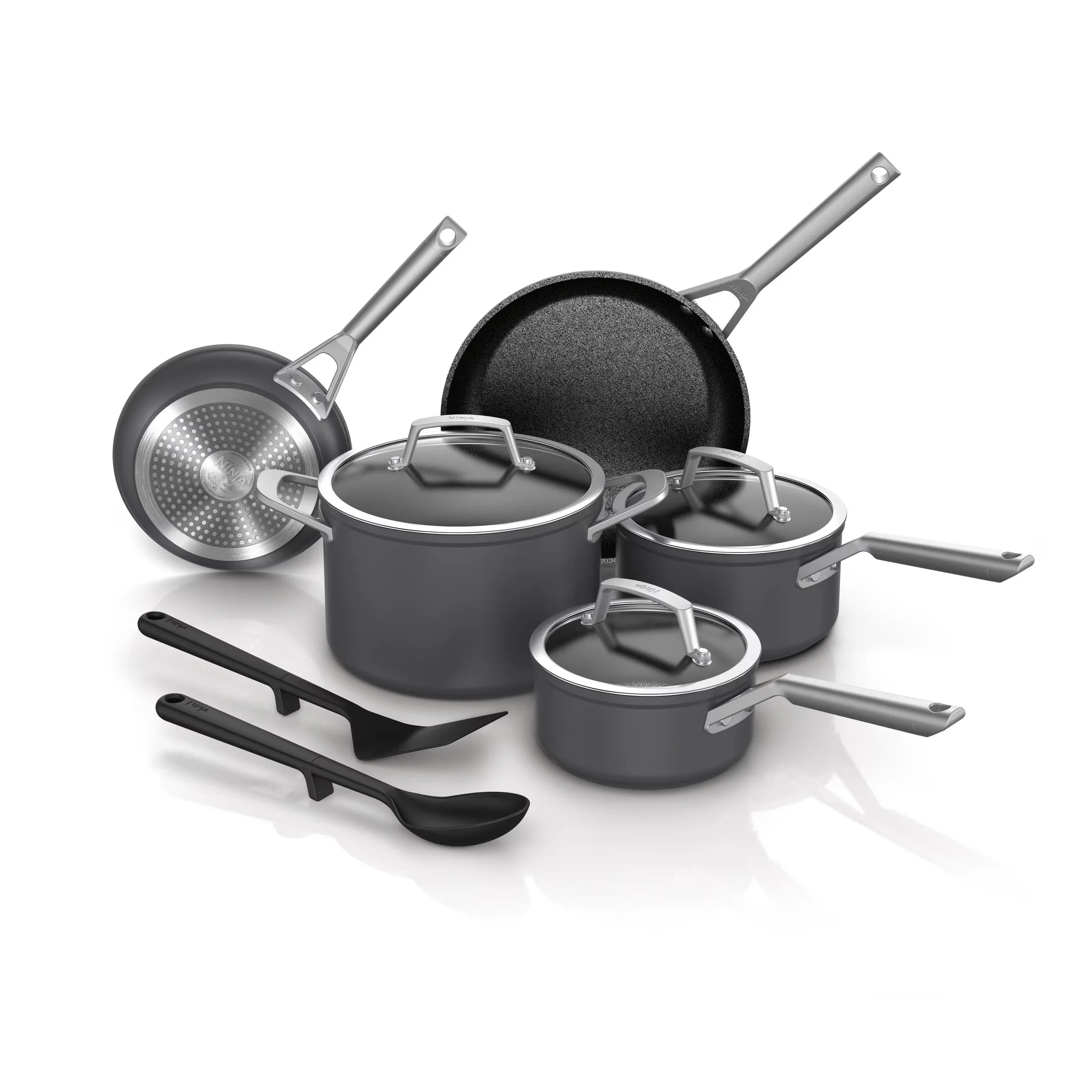 2026 NEW Ninja NeverStick Premium Hard-Anodized 10-Piece Cookware Set, C39010