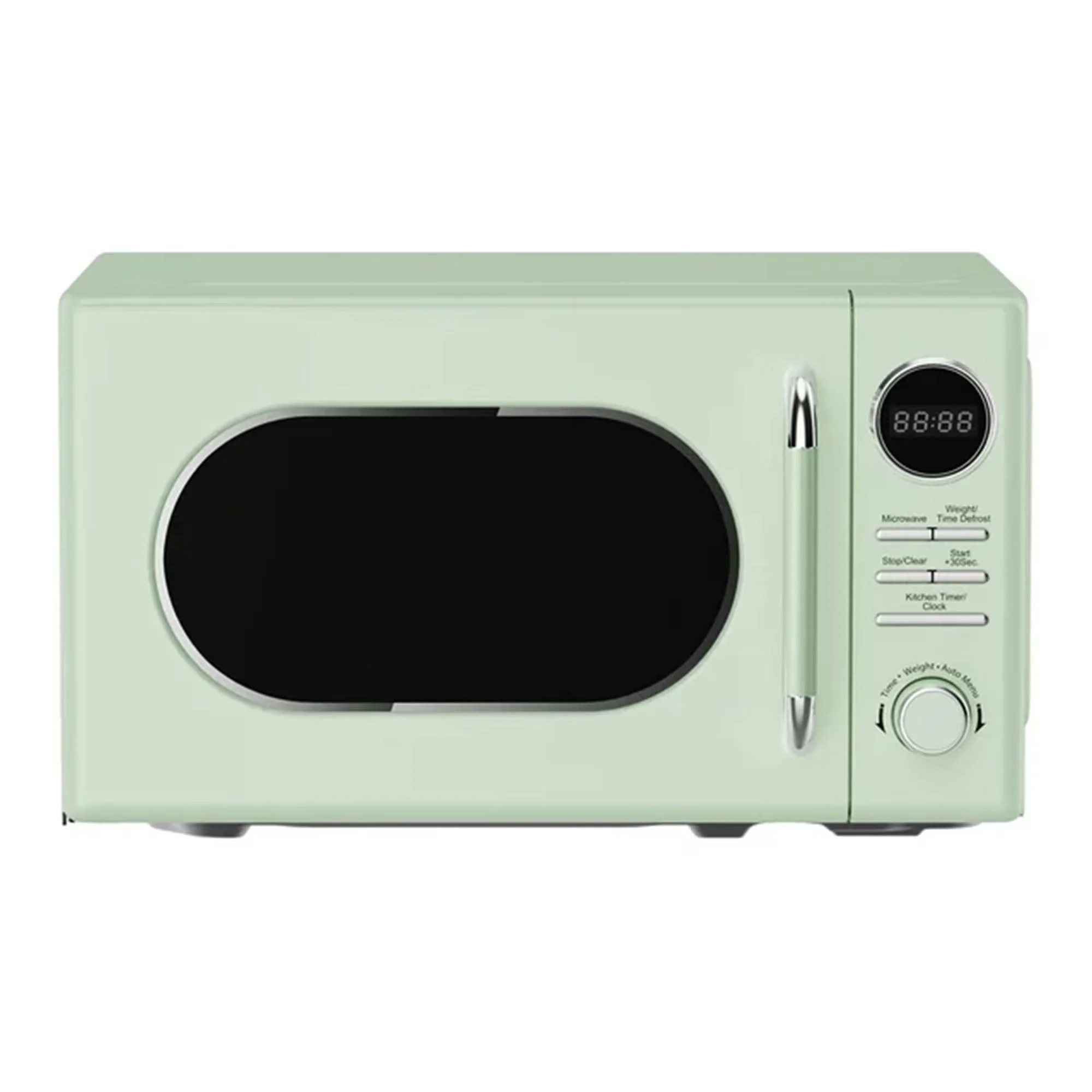 2026 NEW Open Box Magic Chef 0.7 Cubic Feet 700 Watt Classic Retro Microwave, Green