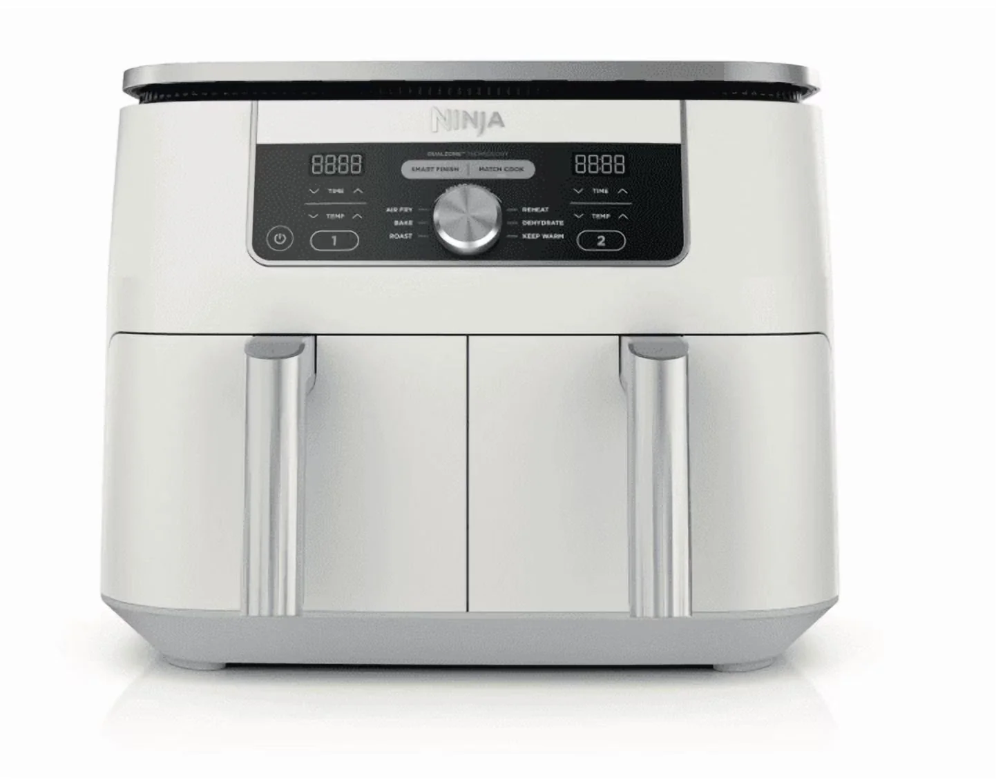 2026 NEW Ninja Foodi 6-in-1, 8 Quart 2-Basket Air Fryer with DualZone Technology -White