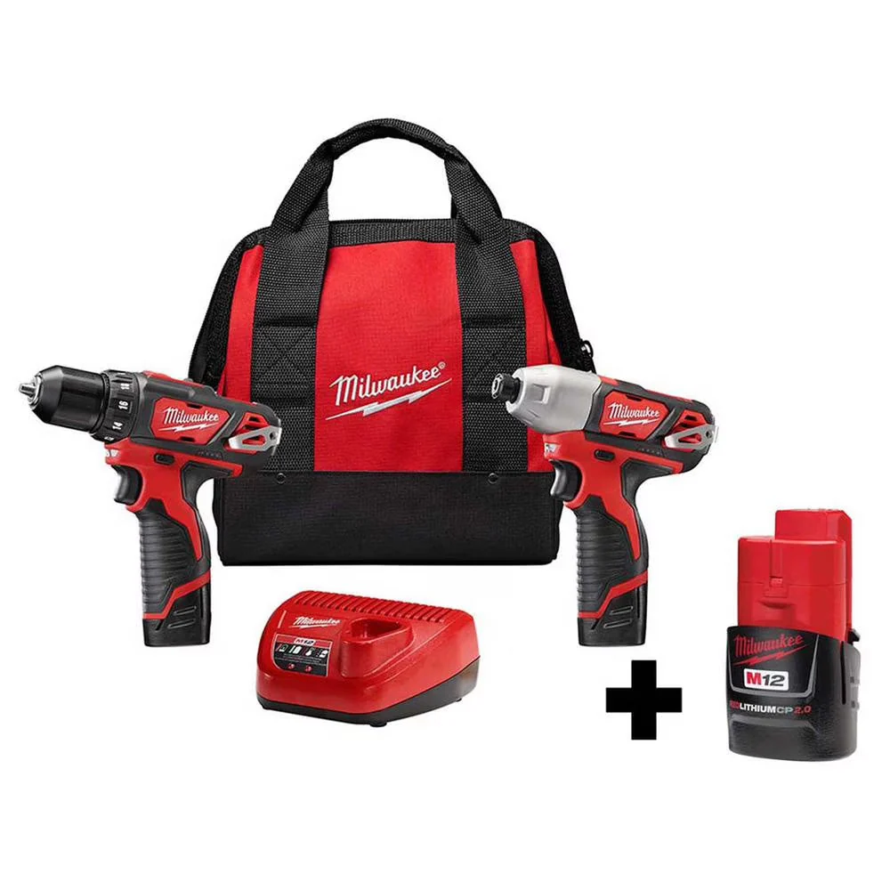 2026 NEW Milwaukee 2494-22 Kit with Free M12 2.0Ah Compact Battery