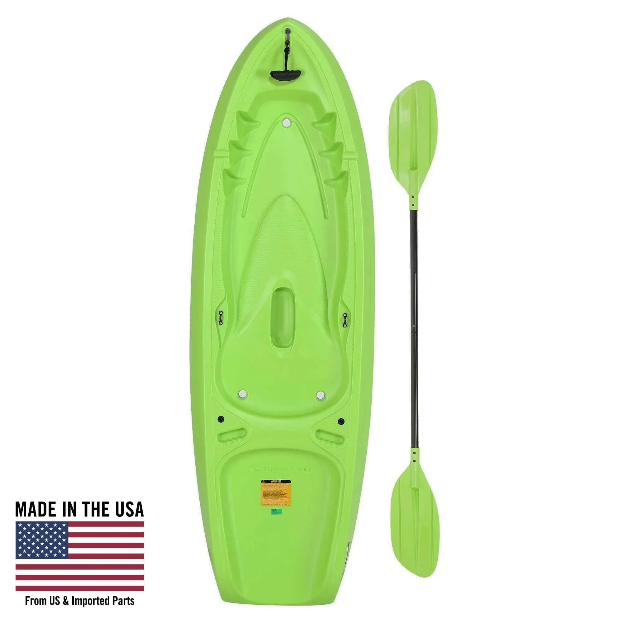 2026 NEW Lifetime Recruit 6.5 ft Youth Sit-on-Top Kayak, Lime Green (90765)