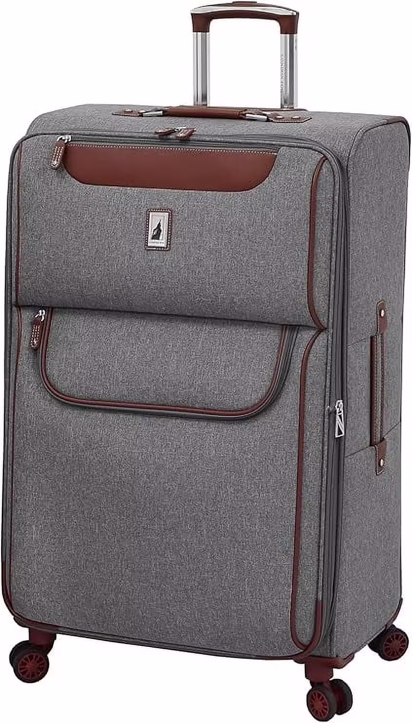 London Fog Westminster Grey 29" Expandable Spinner Upright Luggage
