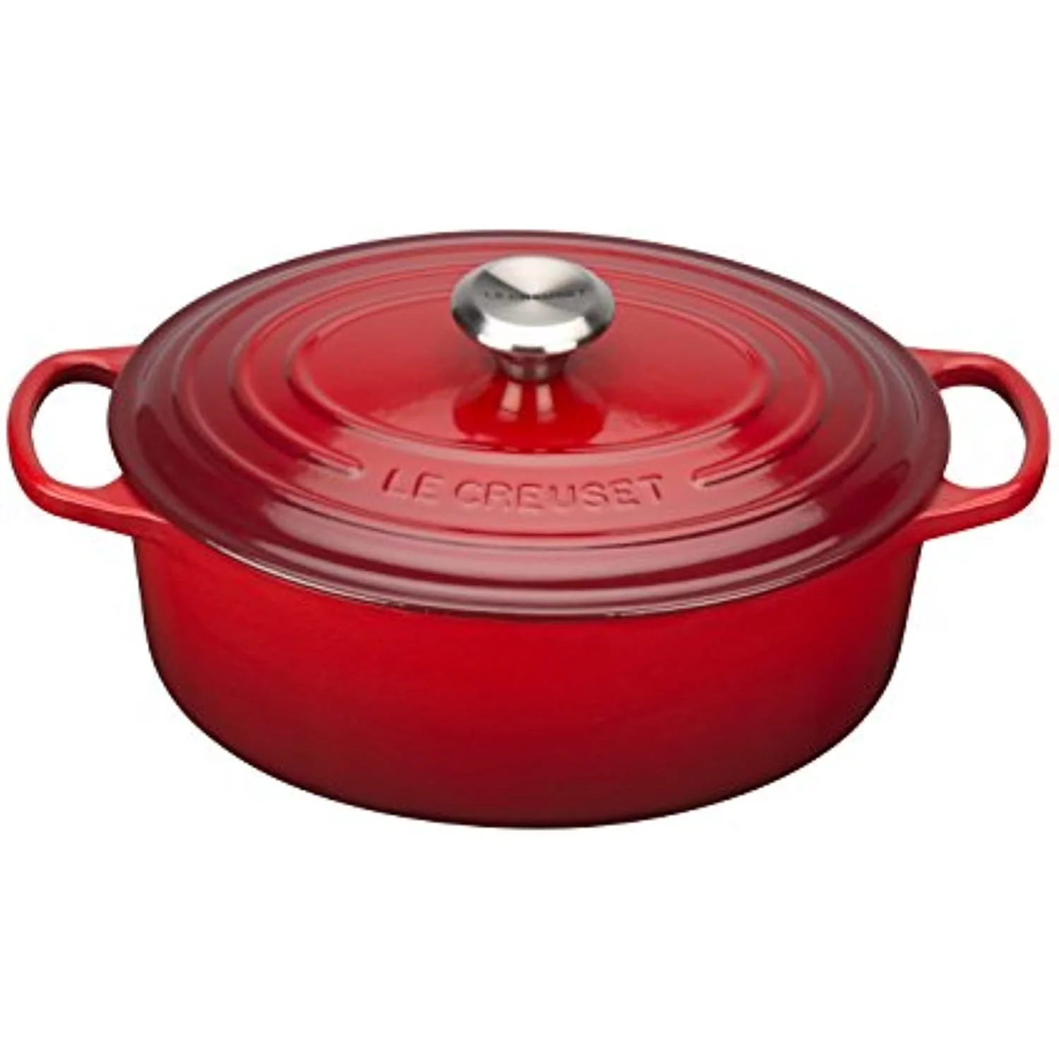 2026 NEW Le Creuset Enameled Cast Iron Signature Oval Dutch Oven, 5 qt., Cerise