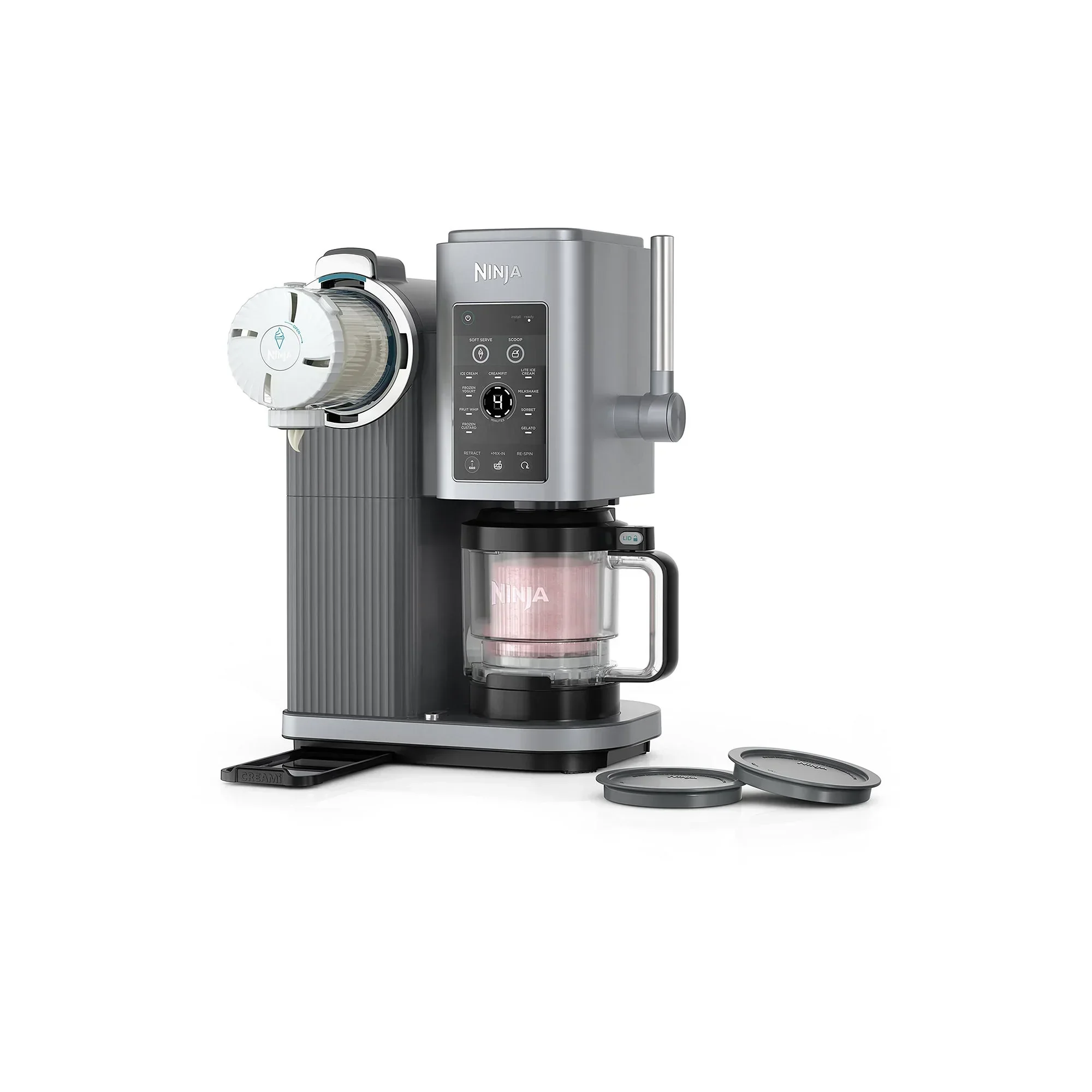 2026 NEW Open Box Ninja Swirl-Creami Soft-Serve Maker - SILVER ONE SIZE