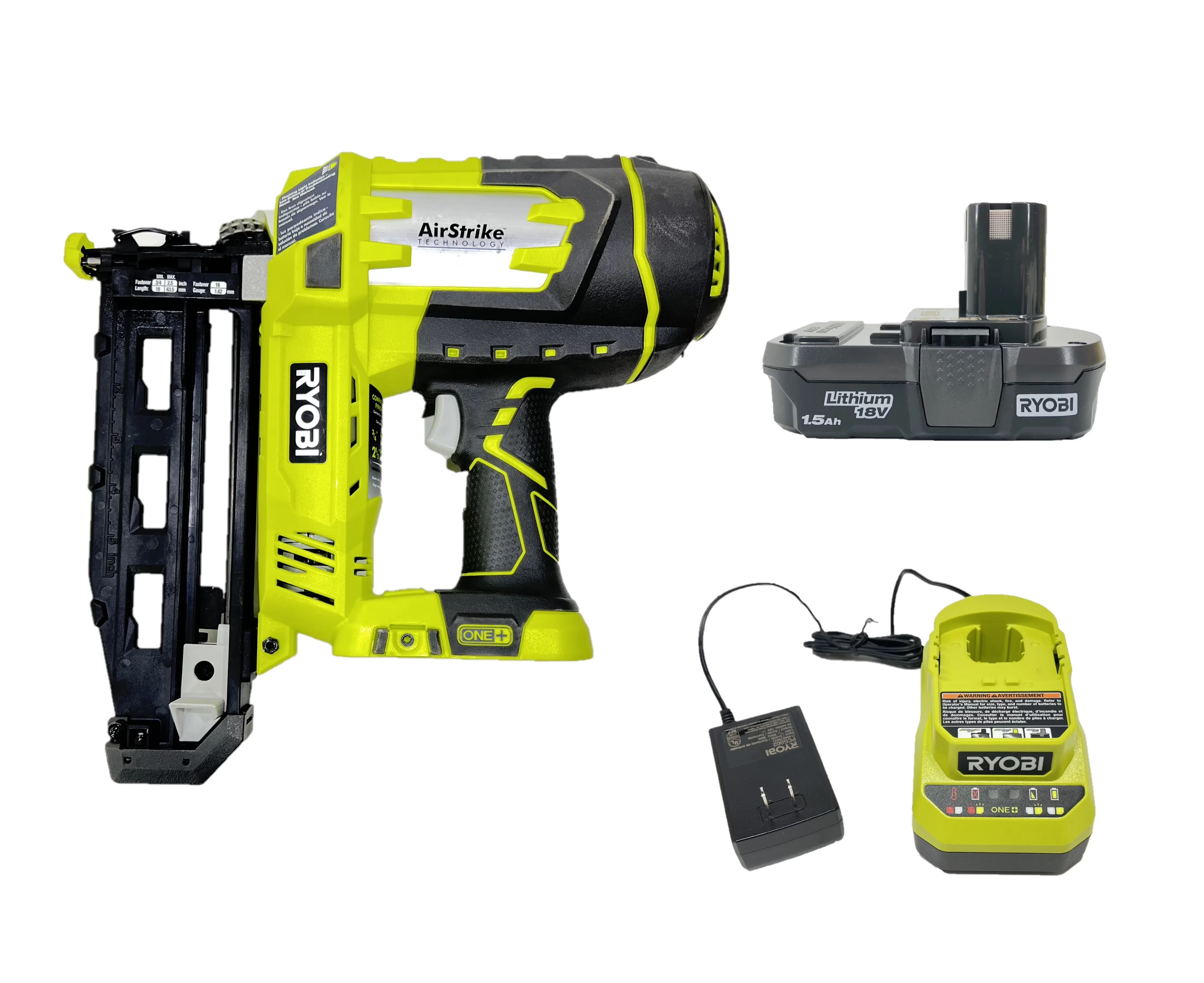 2026 NEW Ryobi P325, 18 v Pneumatic Cordless 16 Gauge AirStrike Finish Nail Gun