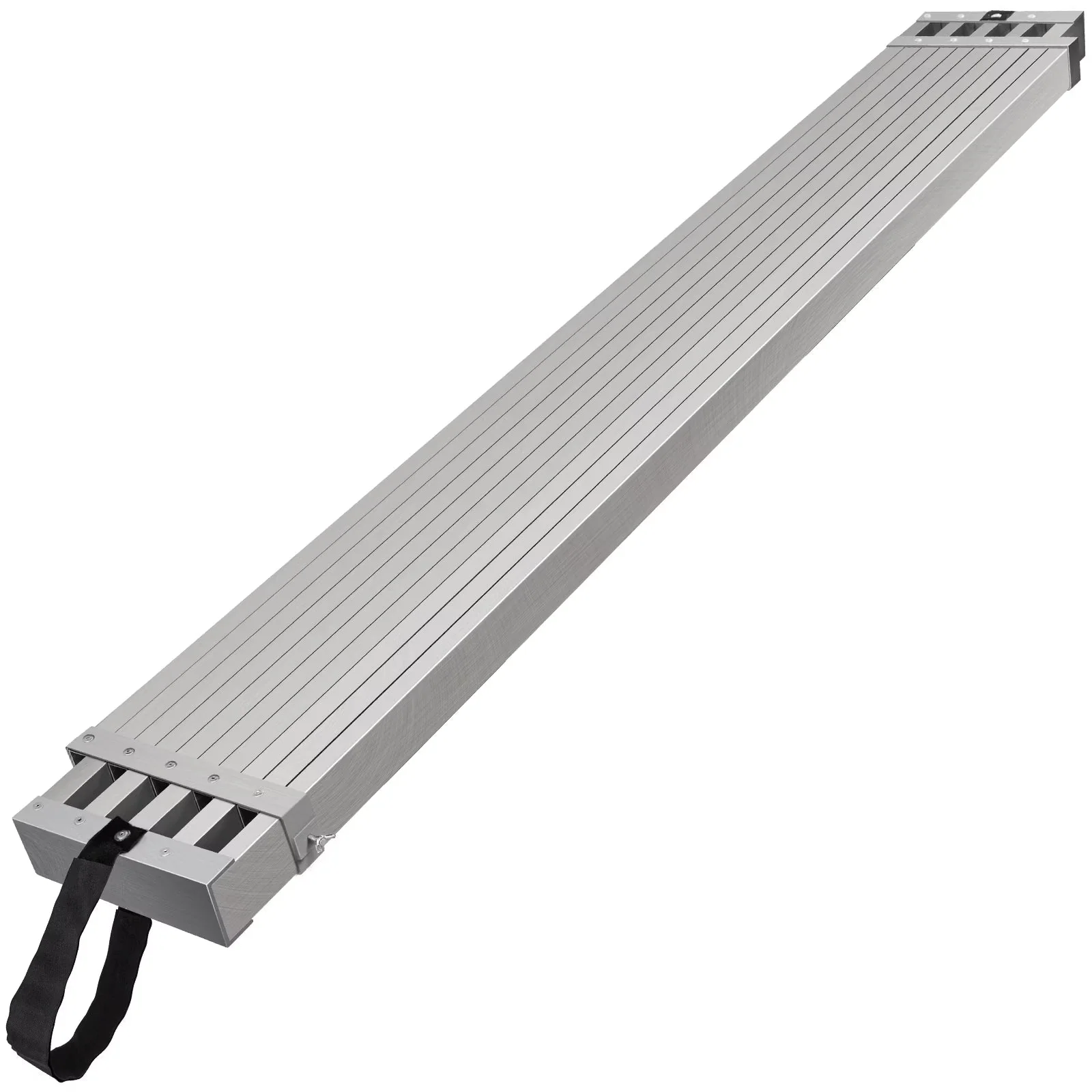 2026 NewVEVOR Telescoping Aluminum Work Plank, 8-13 Feet 500lbs Capacity, 12.5 inch Width Aluminum Scaffold Plank,Extension Staging Plank with Skid-Proof Platform Scaffold Ladder Accessory