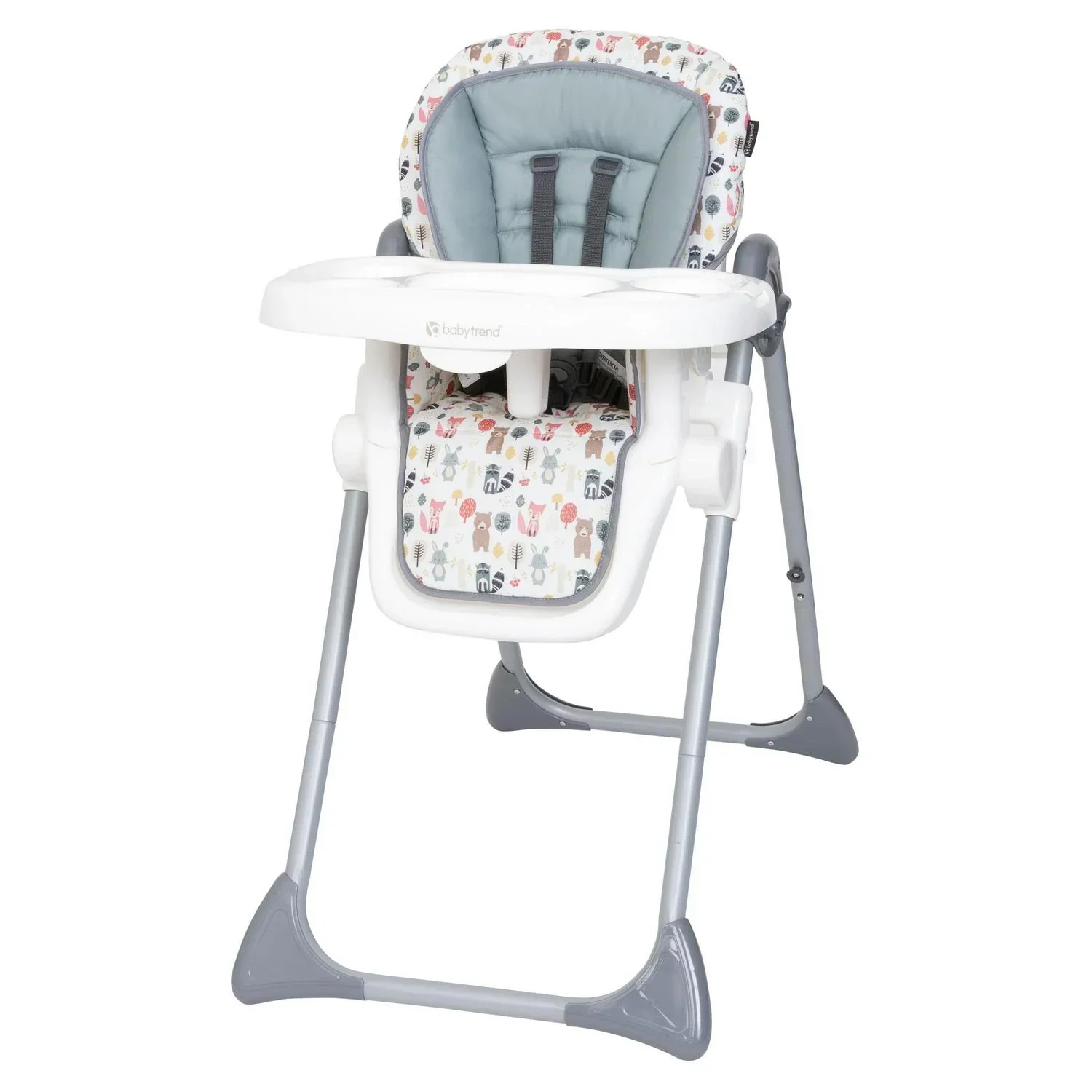 2026 NewBaby Trend Sit Right 3-In-1 High Chair. Forest Party