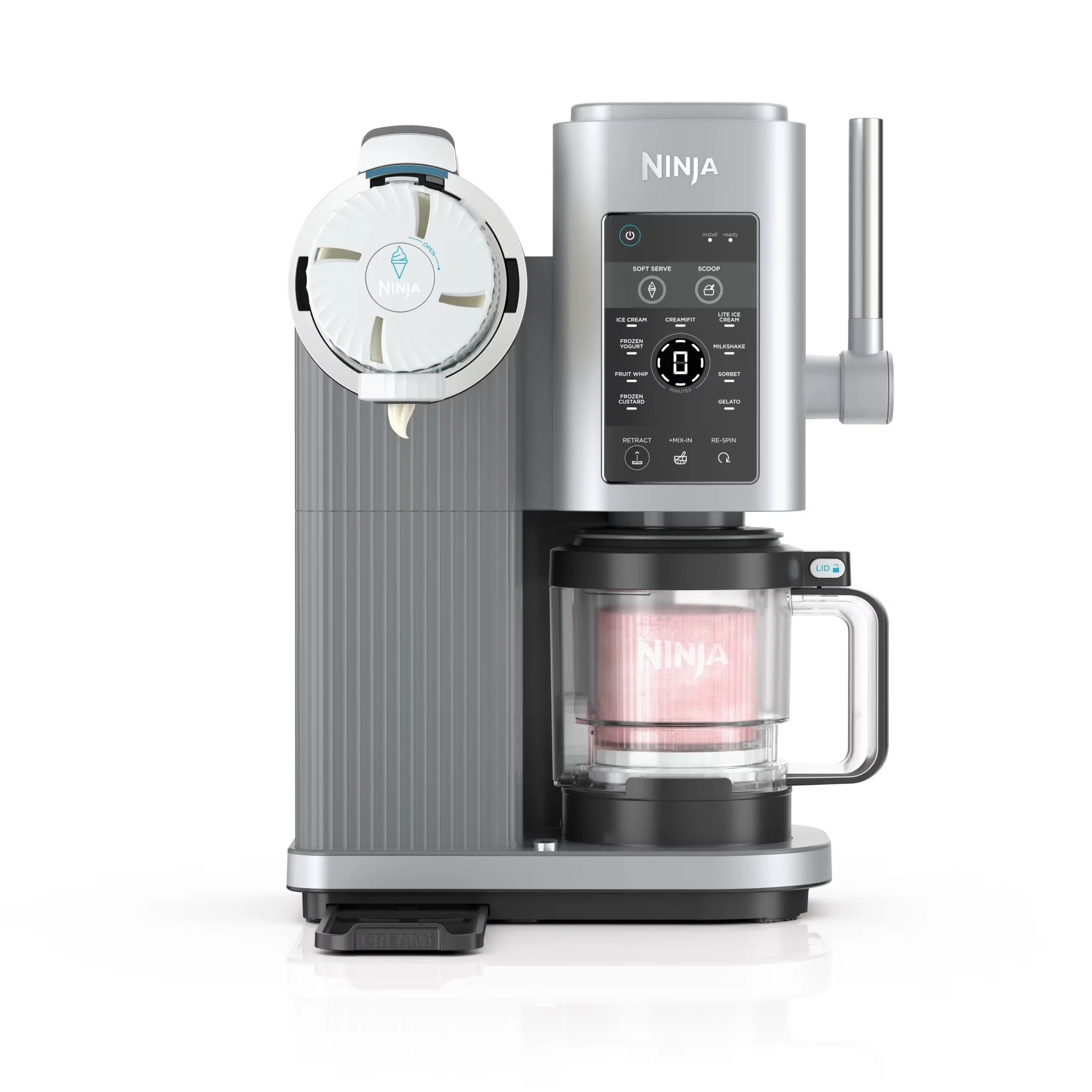 2026 NEW Ninja Swirl by CREAMi Soft Serve and Ice Cream Maker, 13 One-Touch Programs, NC701