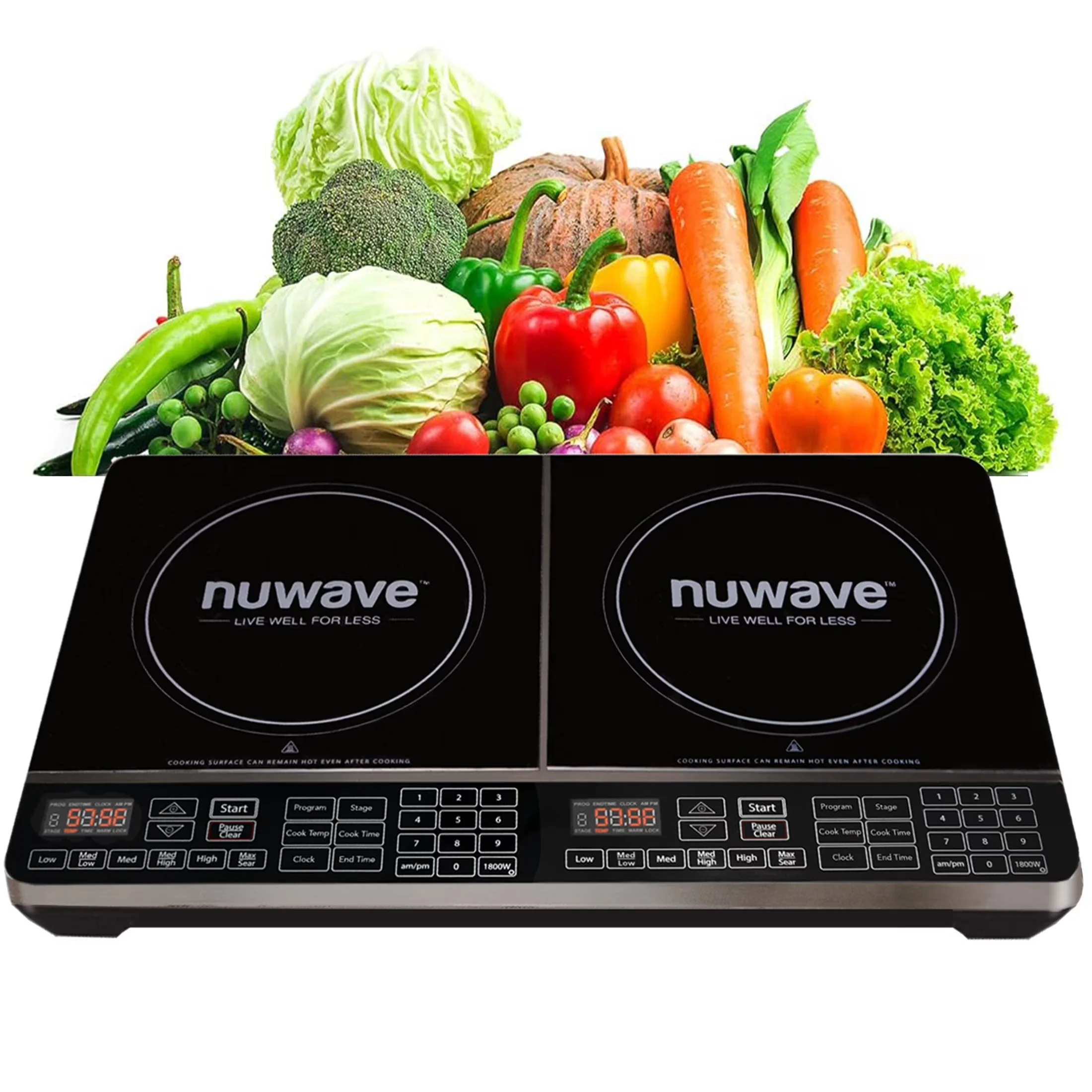 2026 NEW NuWave Electric Double Induction Cooktop 8" Portable Ultrathin with Sensor Touch Precision Induction Cooktop Burner, Home