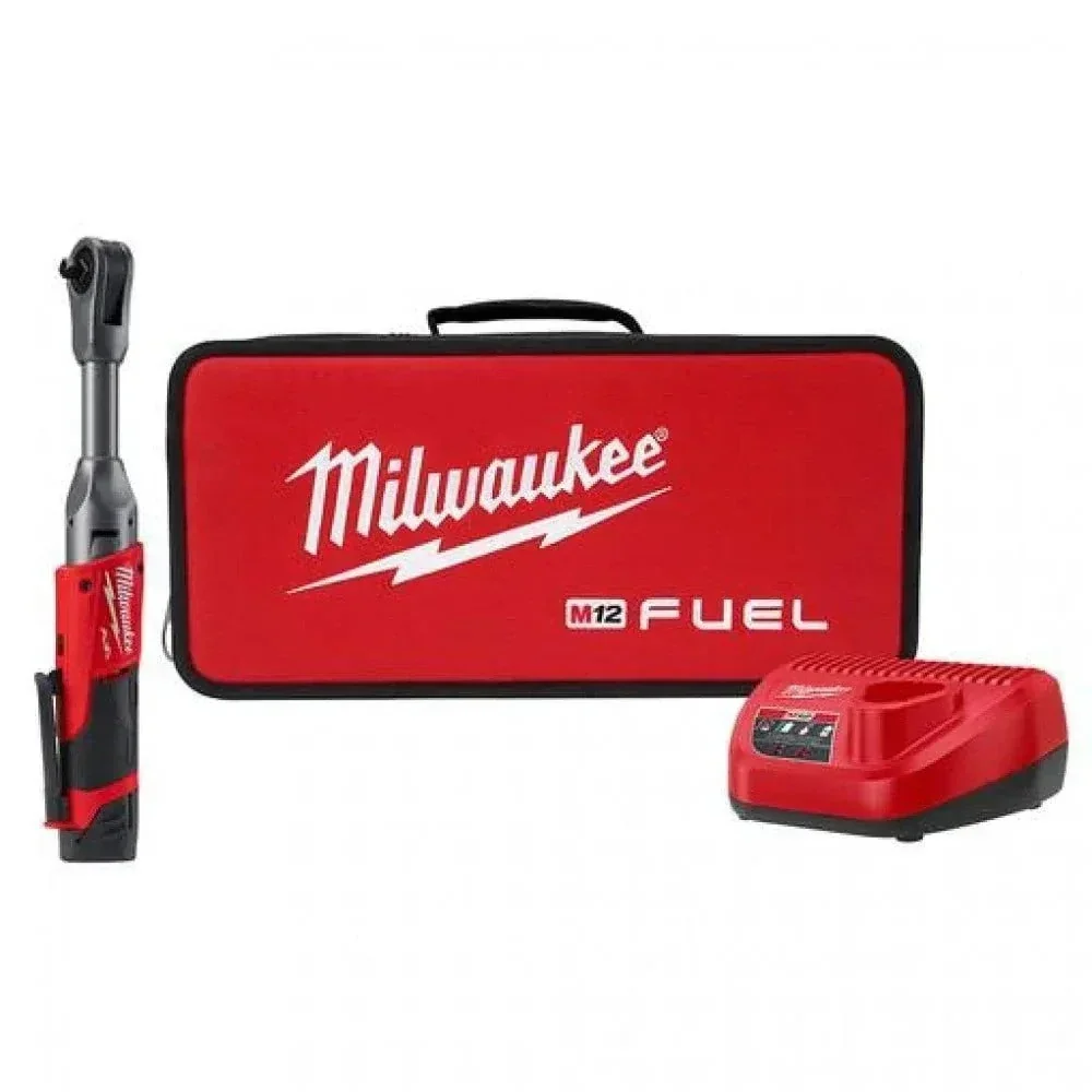 2026 NEW Milwaukee 2560-21 M12 FUEL 3/8" ratchet with extended handle and 1 battery set