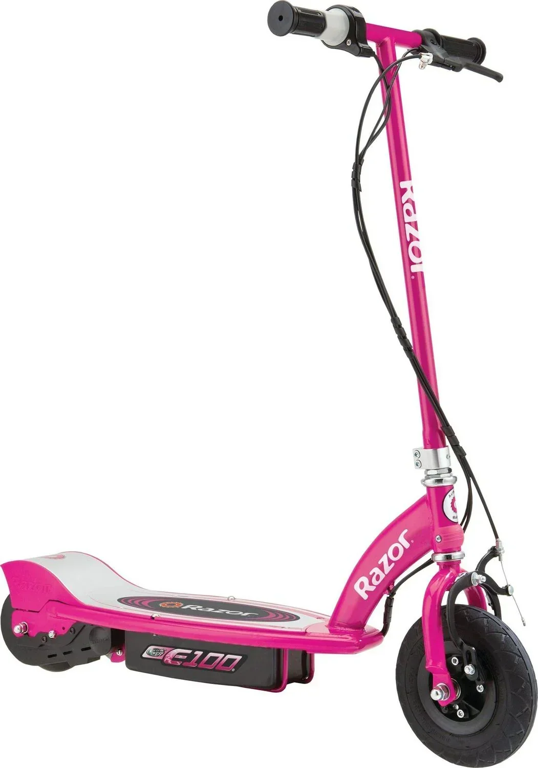 2026 NEW Razor E100 Electric Scooter - Pink. Air-filled Front Tire. up to 10 mph. for Child Age 8+