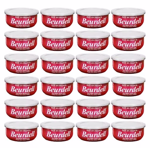 Beurdell Canned French Butter — 100% Natural Salted Pasteurized Real Butter Long Shelf Life Emergency Survival Food