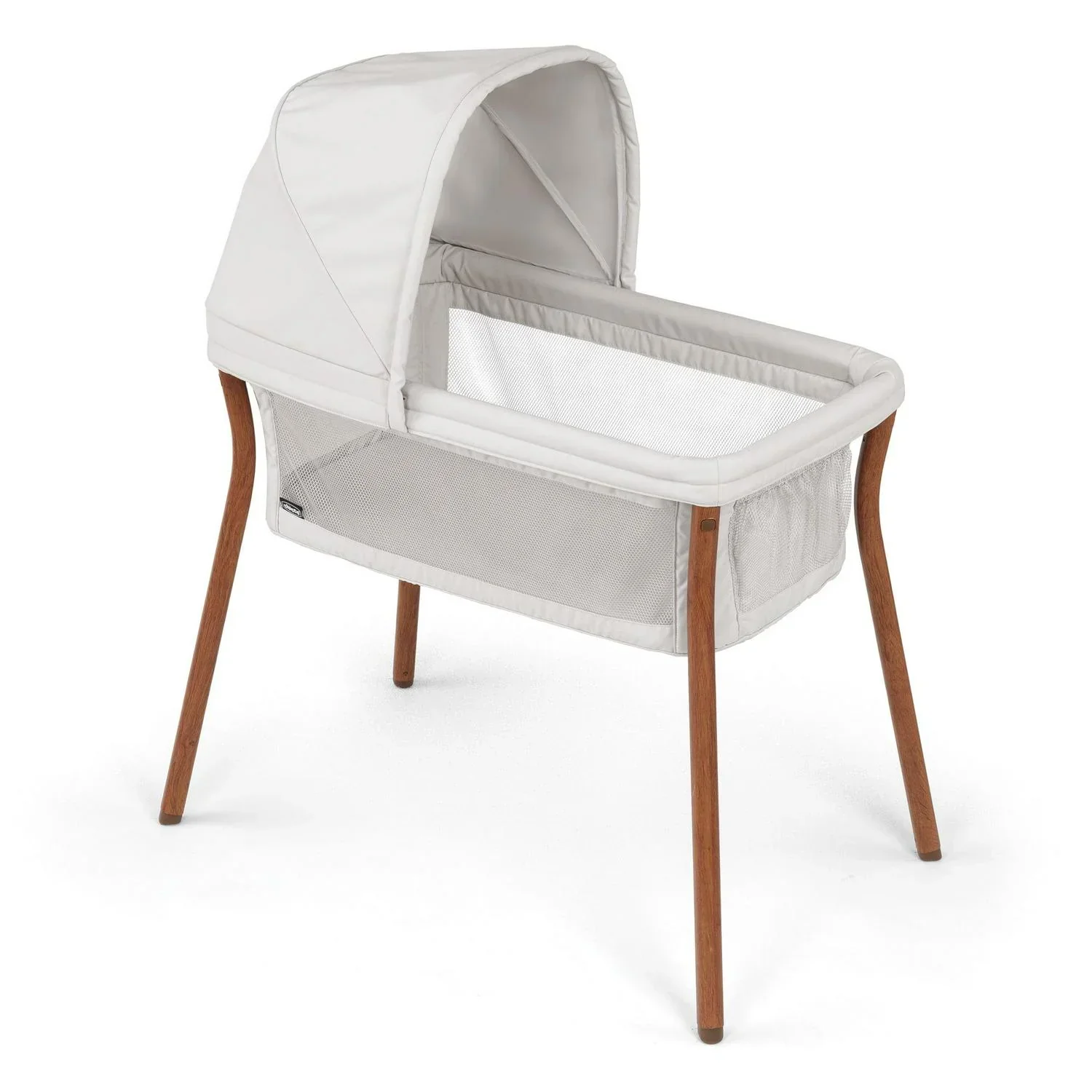 2026 NewChicco LullaGo Anywhere LE Portable Bedside Bassinet with Removable Canopy - Serene (Beige). New
