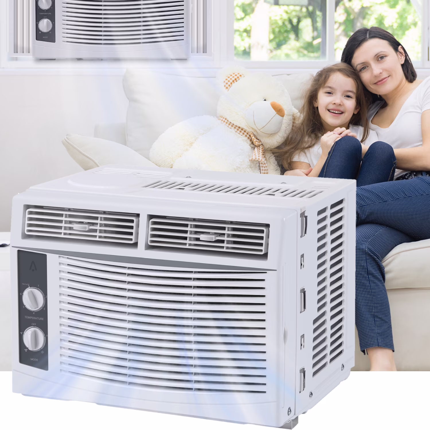 Garvee 5000 BTU Window Air Conditioner, Fast Cooling for Rooms up to 150 Sq. Ft, Window Ac Unit with 7 Level