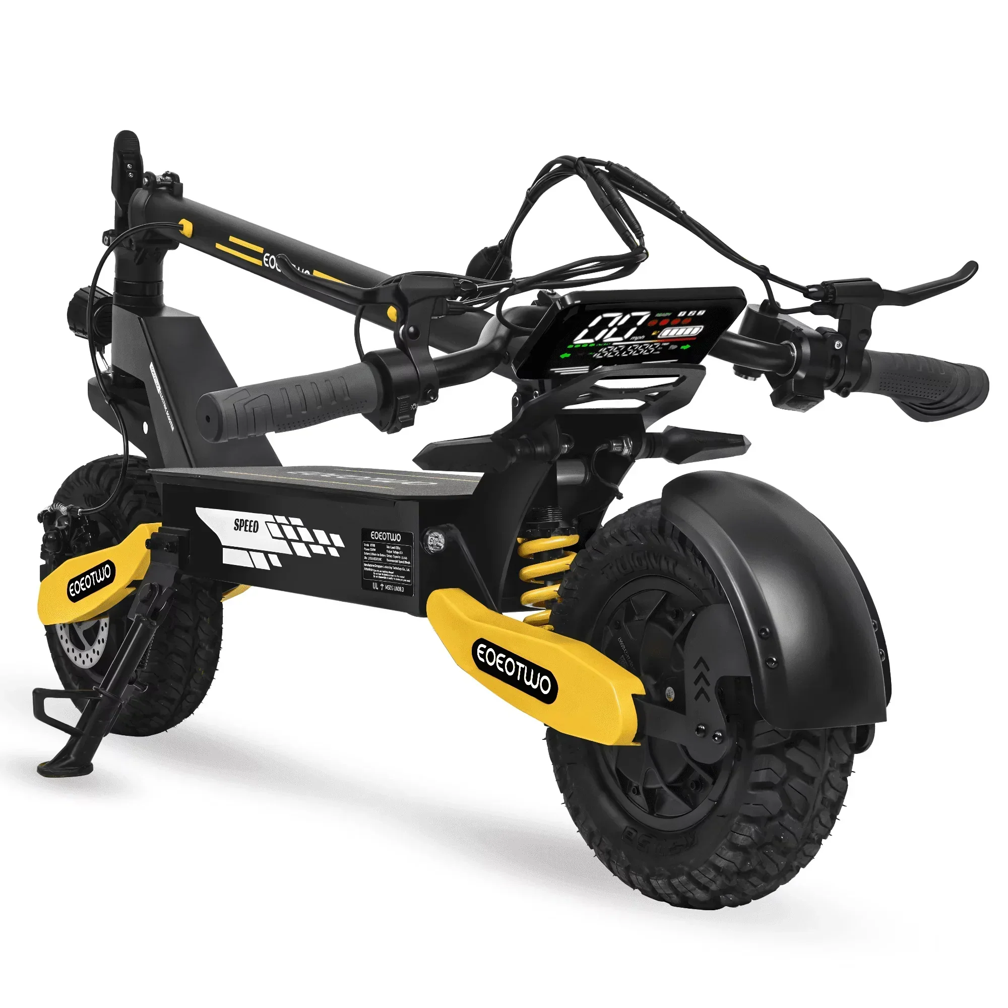 2026 NEW Off Road Electric Scooter for Adults, 1200W Motor Fast E Scooter, Up to 28MPH Top Speed & 20Miles Long Range, 11" Off-Road Tires, 330lbs MAX Load, Foldable