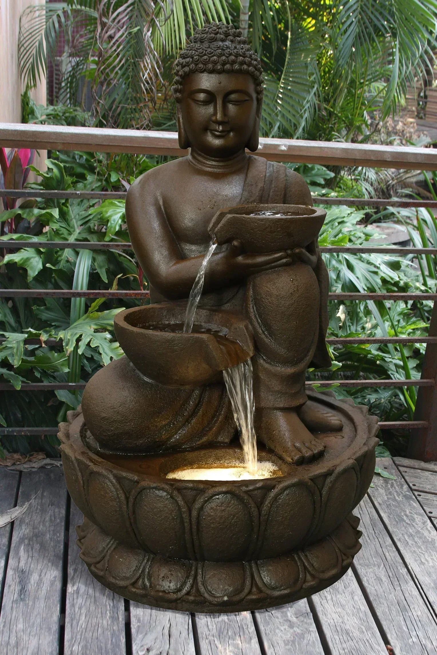 2026 NEW Large Buddha Fountain with Warm White LED