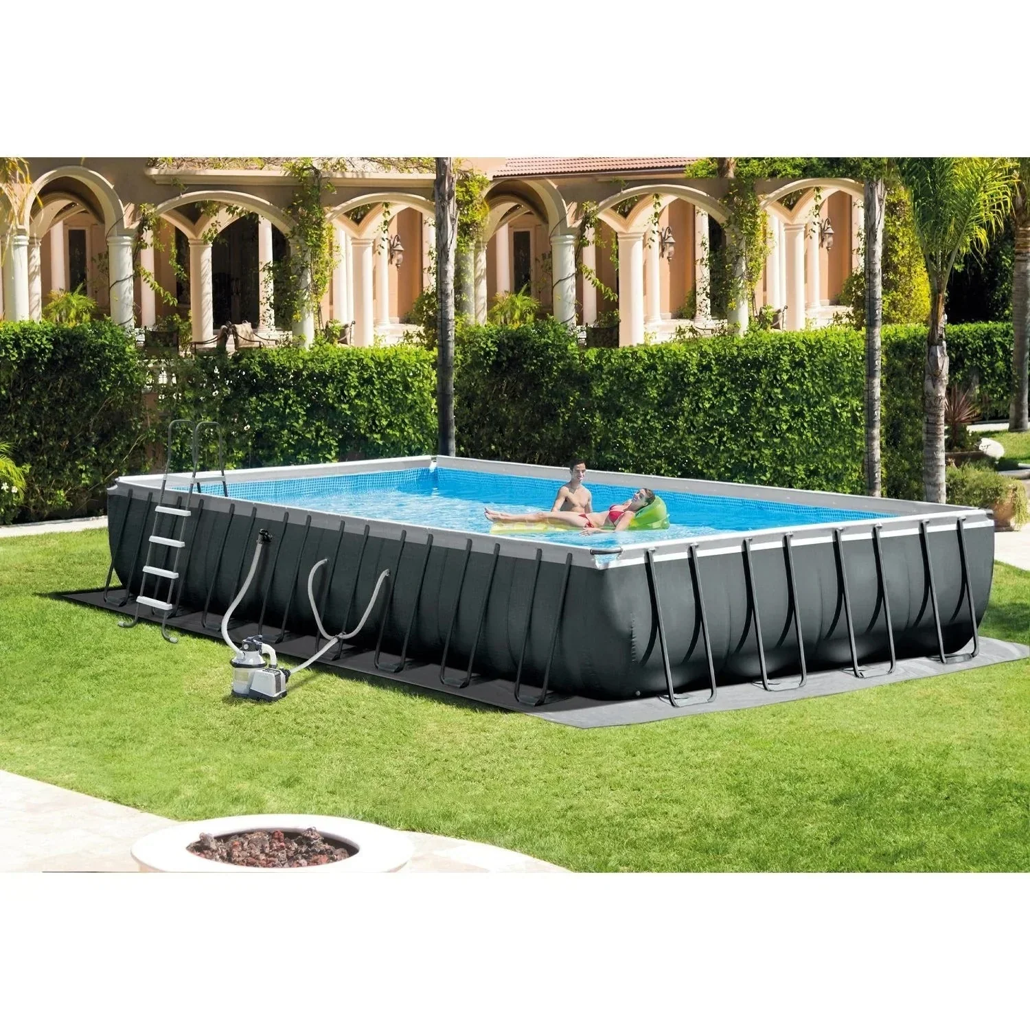 2026 NEW Rectangular Ultra XTR Frame Pool (9.75 m x 4.88 m x 1.32 m) with pump