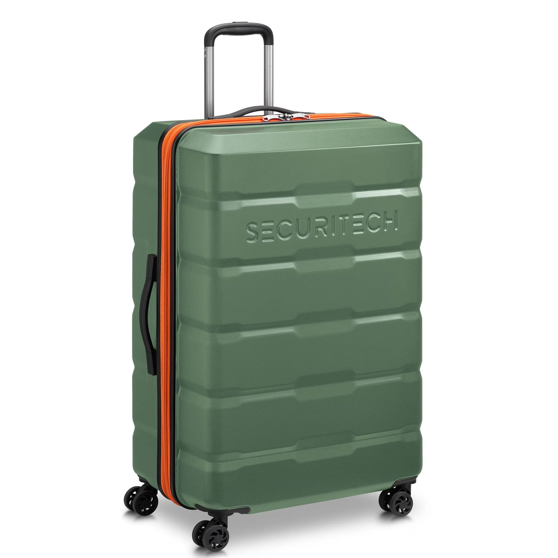 2026 NEW Securitech by Delsey, Citadel 31" Large Checked Hardside Spinner Luggage Green