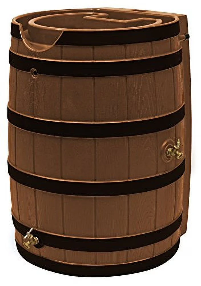 2026 NewGood Ideas Rain Wizard 65 Gallon Rain Barrel with Darkened Ribs - Terra Cotta
