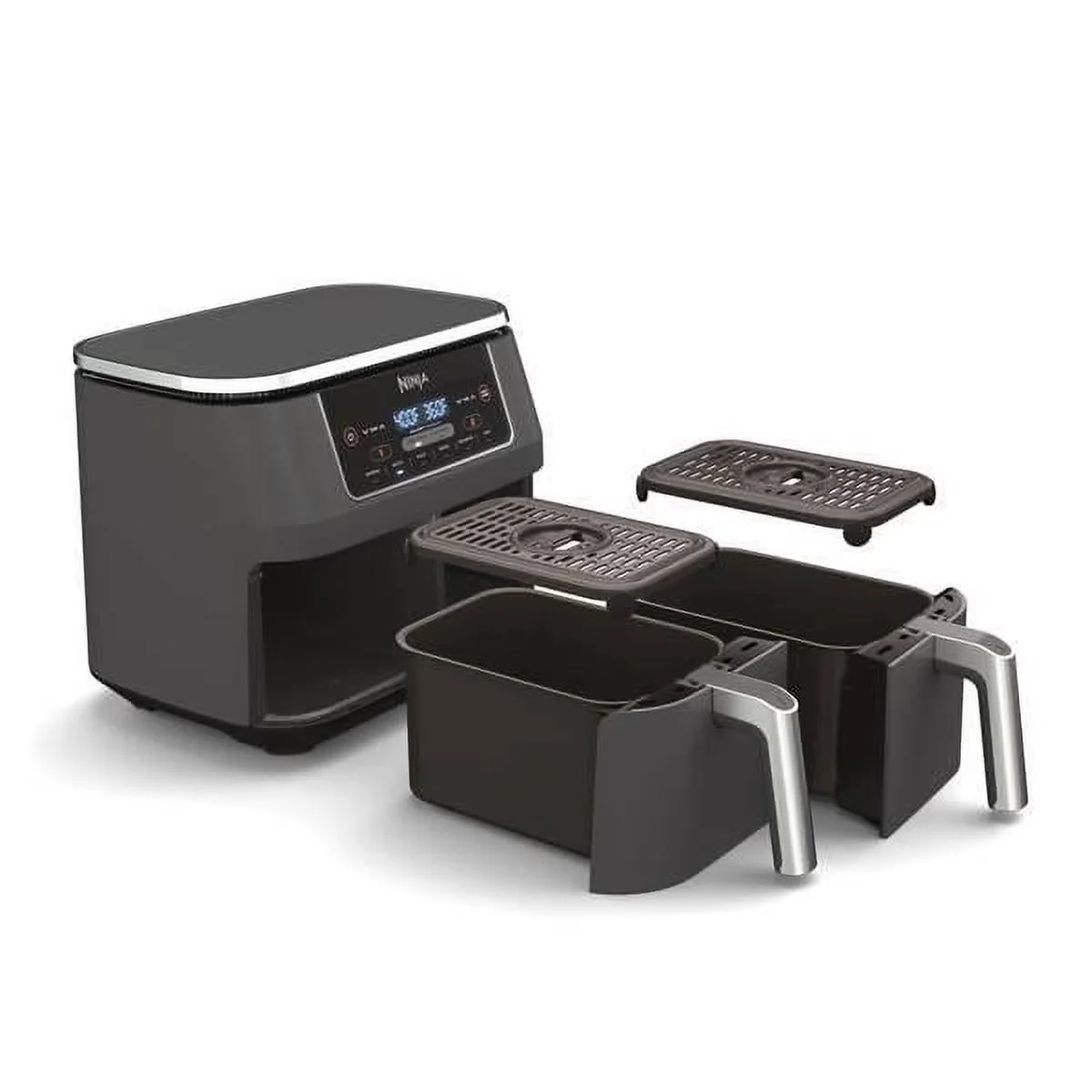 2026 NEW Ninja Foodi 8 qt 2-Basket Air Fryer, 6-in-1 with DualZone Technology