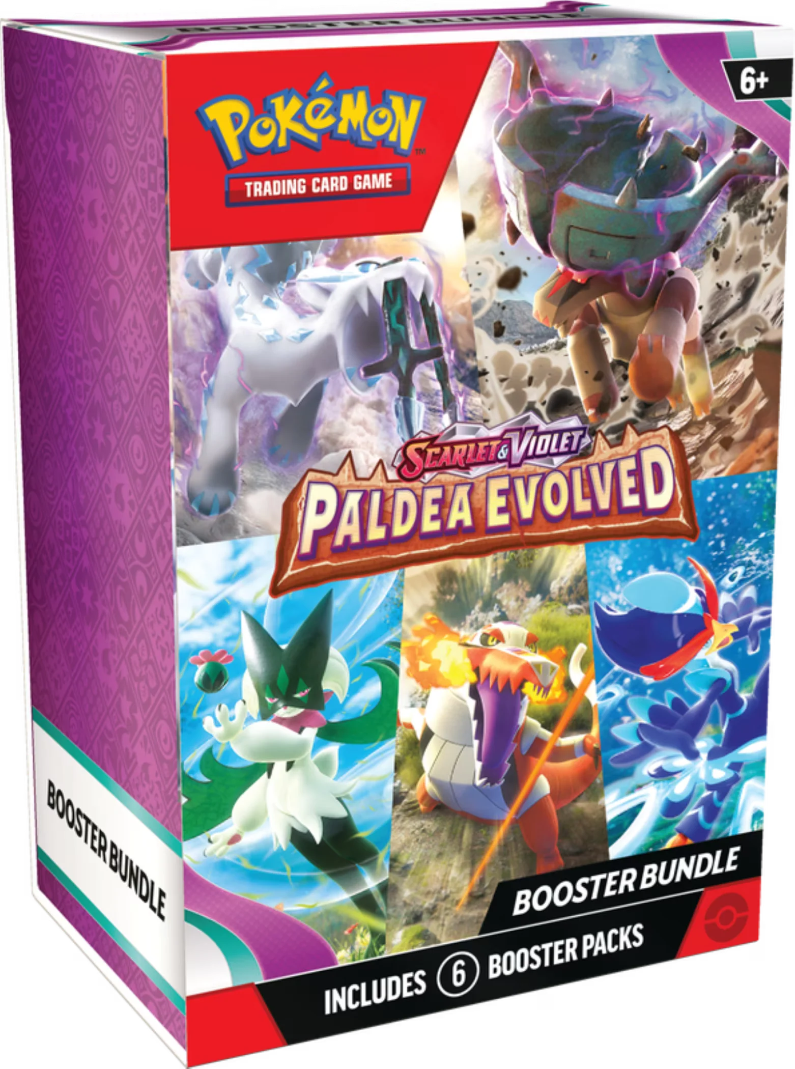 2026 NEW Pokemon Trading Card Game Scarlet & Violet 2 Paldea Evolved Booster Bundle 6 Booster Packs