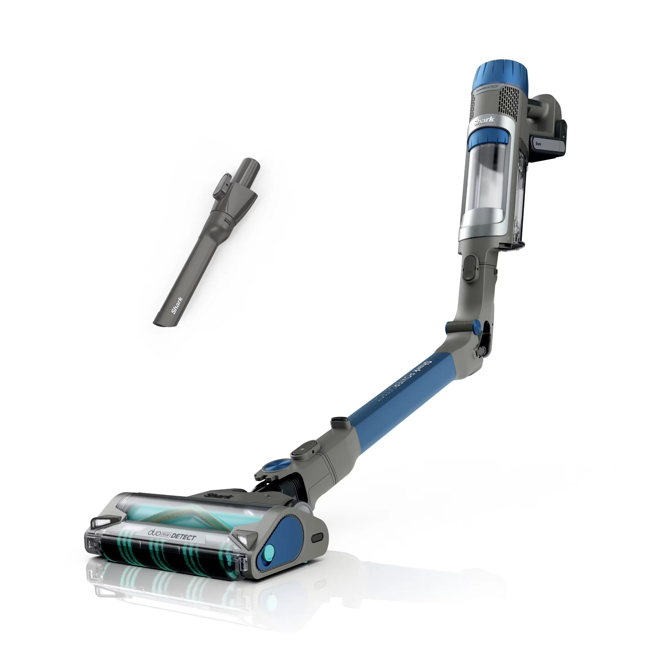 2026 NEW Shark PowerDetect Cordless Stick Vacuum, Multi-Surface, with DuoClean Detect Nozzle and MultiFLEX Wand, Up to 60 Mins Runtime, IP1250 Blue