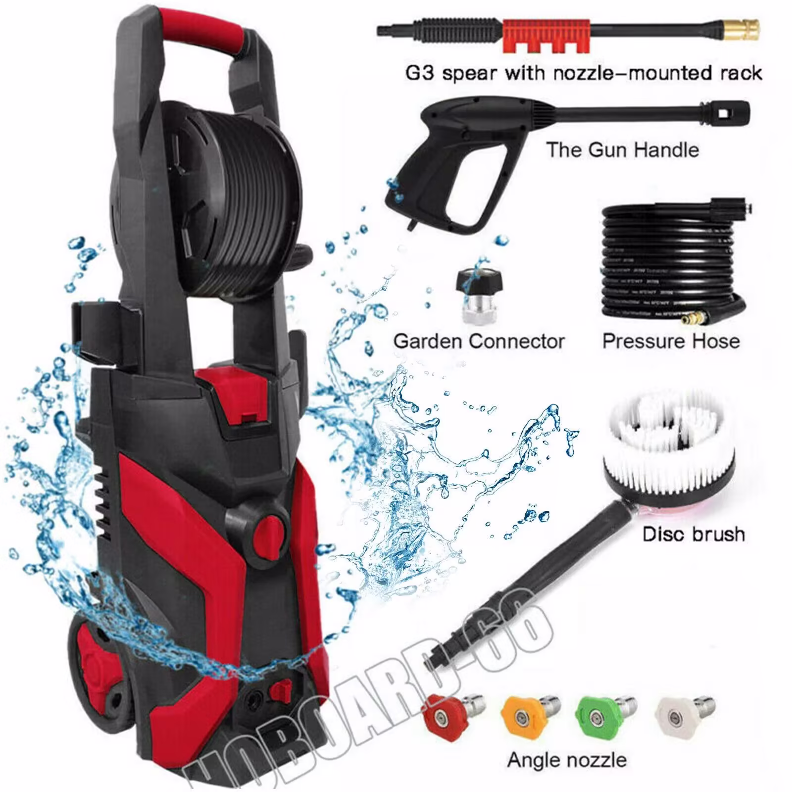3800PSI 2.6GPM Electric Changeable Pressure Auto Washer Cleaner Jet machine