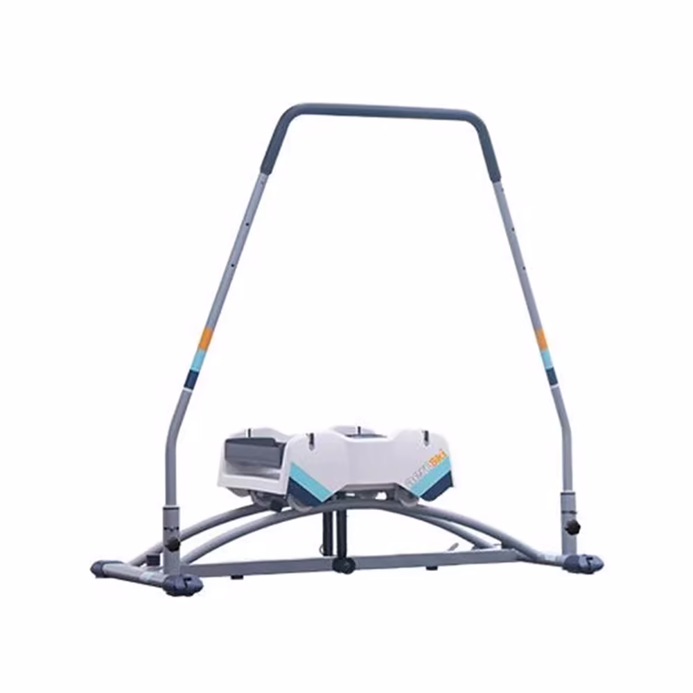 Aeroski 2.0 Ski Fitness Workout Machine with Recoil Spring Resistance Gray