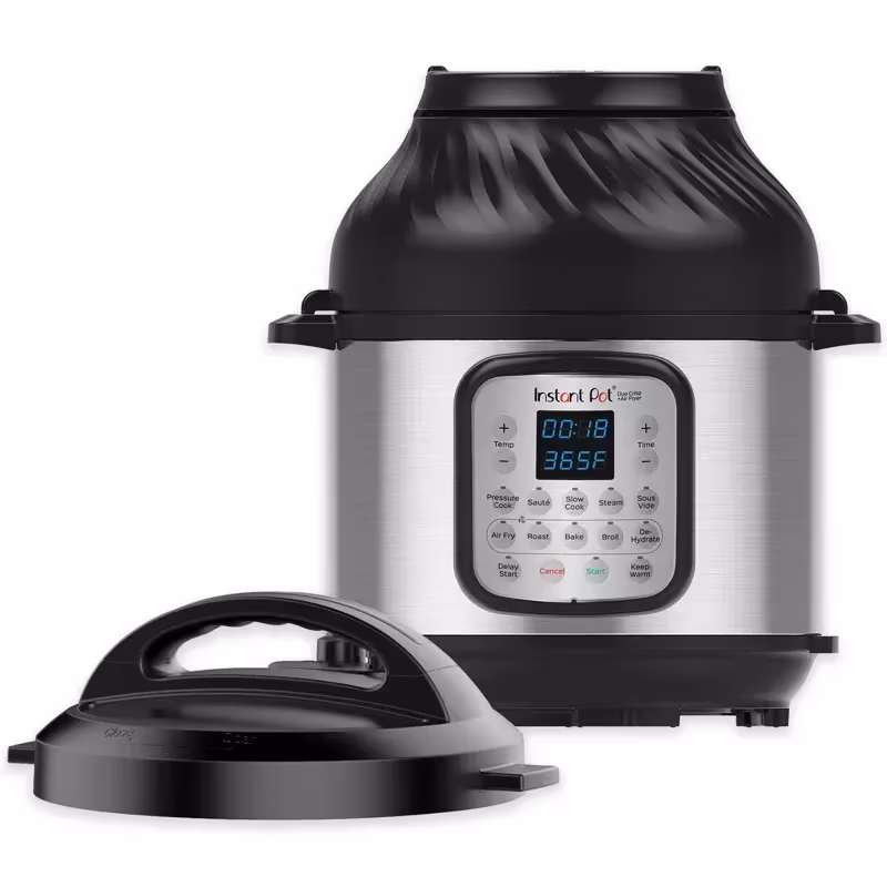 Instant Pot Duo Crisp 11 in 1 Air Fryer & Pressure Cooker, 8 Qt, Stainless Steel