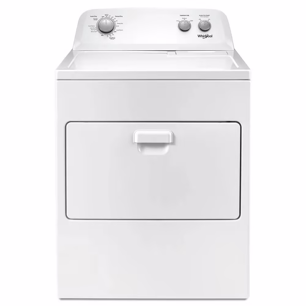 7.0 cu. ft. Electric Dryer, AutoDryTM System, Wrinkle ShieldTM, White