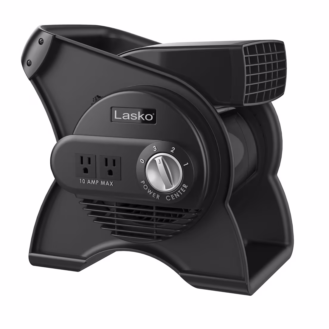 Lasko Pivoting Pro 12" 3-Speed Rotating Head Free Standing Blower Fan, 289 CFM, Black, U12104