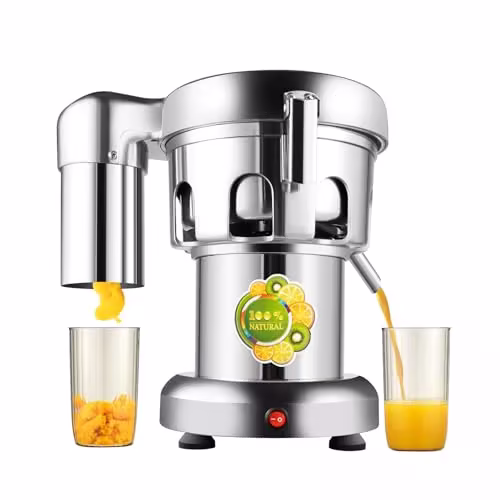 Commercial Juice Extractor, 370W 110V Electric Stainless Steel Juicer for Fruit Vegetable Heavy Duty Centrifugal Juicer Machine Juice & Residue Separated Low Noise: Home & Kitchen