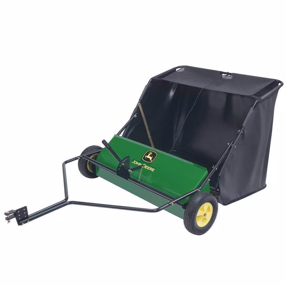 John Deere 42" Tow-Behind Lawn Sweeper, 24 cu. ft. Capacity, Adjustable Brushes