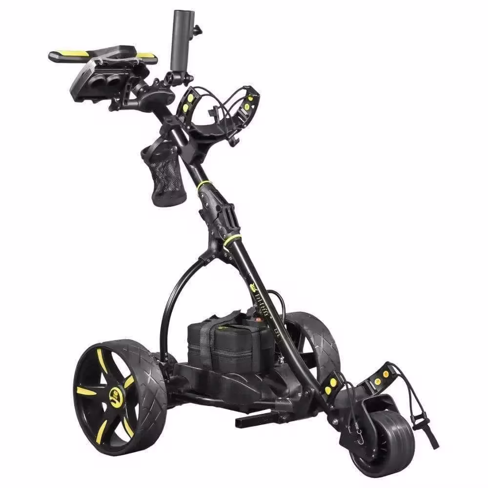 Bat Caddy X3R Electric Golf Cart Trolley with Lithium Battery & Remote Control C Silver