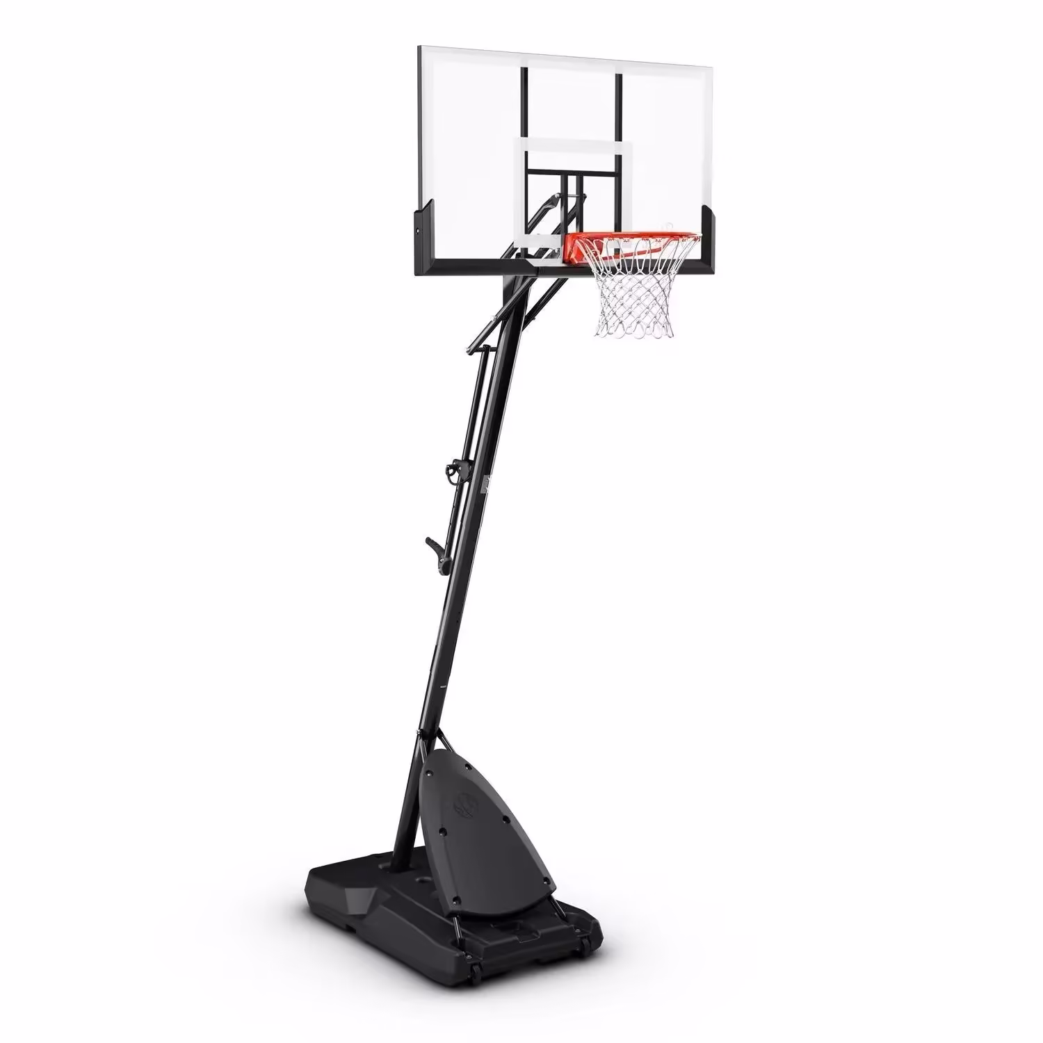 2025 Spalding 54-inch shatterproof polycarbonate Exacta height basketball hoop system, portable