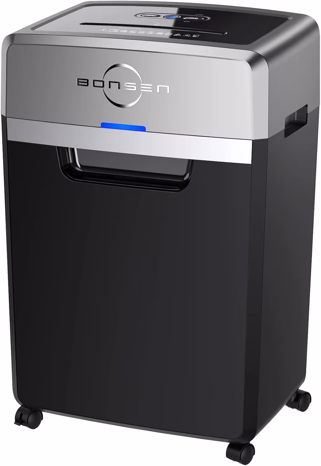 Heavy Duty Paper Shredder, 24-Sheet Cross-Cut Shredder, 40-Min Continuous Running Time, Commercial Grade Shredder for Office, 9-Gallon Big Basket, 55dB Super Quiet, P-4 High Security (S3105)