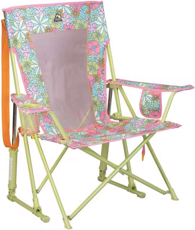 GCI Outdoor Sunshade Rocker Outdoor Rocking Chair with Canopy