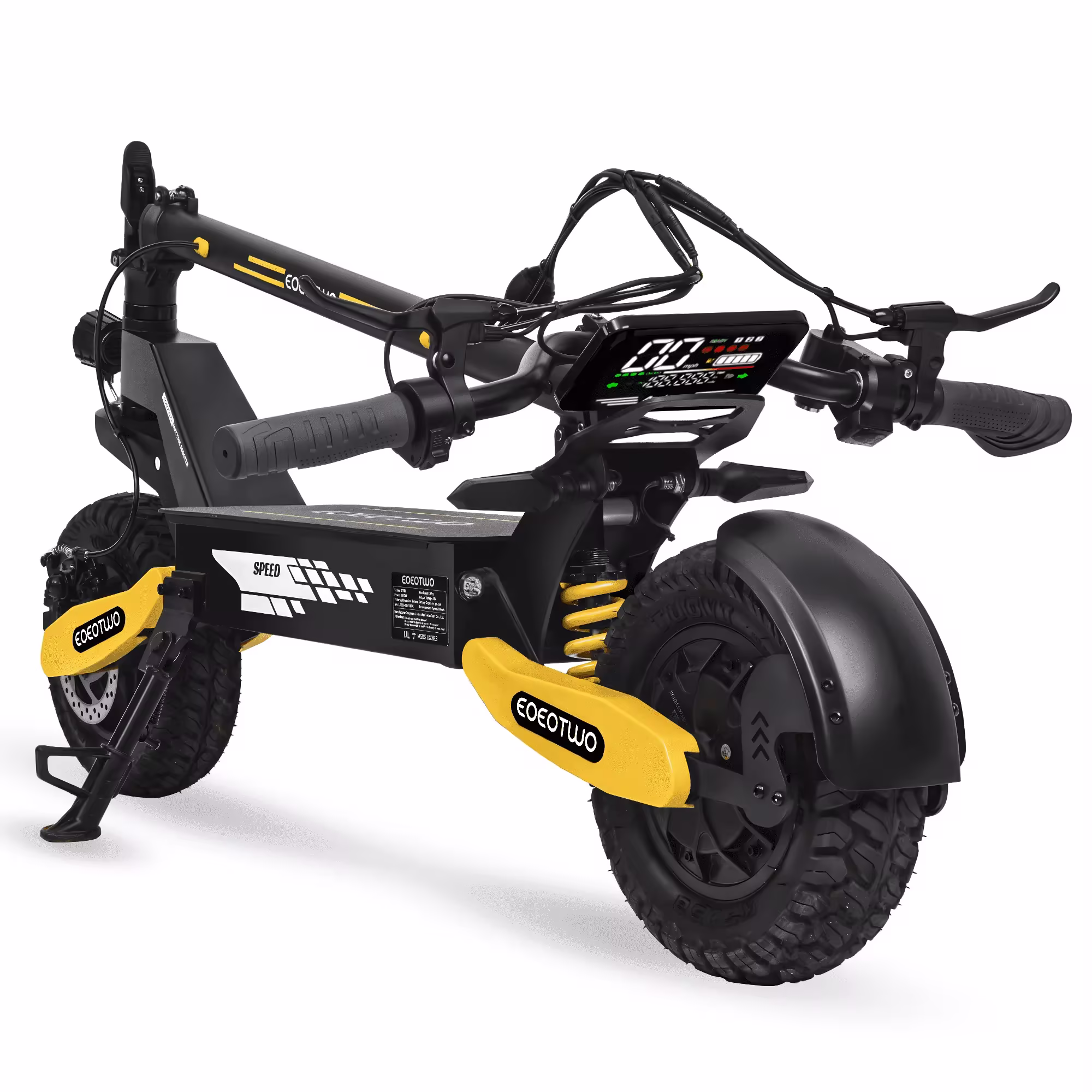 Off Road Electric Scooter for Adults, 1200W Motor Fast E Scooter, Up to 28MPH Top Speed & 20Miles Long Range, 11" Off-Road Tires, 330lbs MAX Load, Foldable
