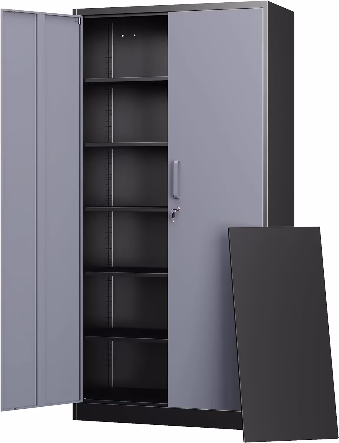 Letaya Metal Garage Storage Cabinets with Lock-72 Tall Tool Organizer Steel Lockers