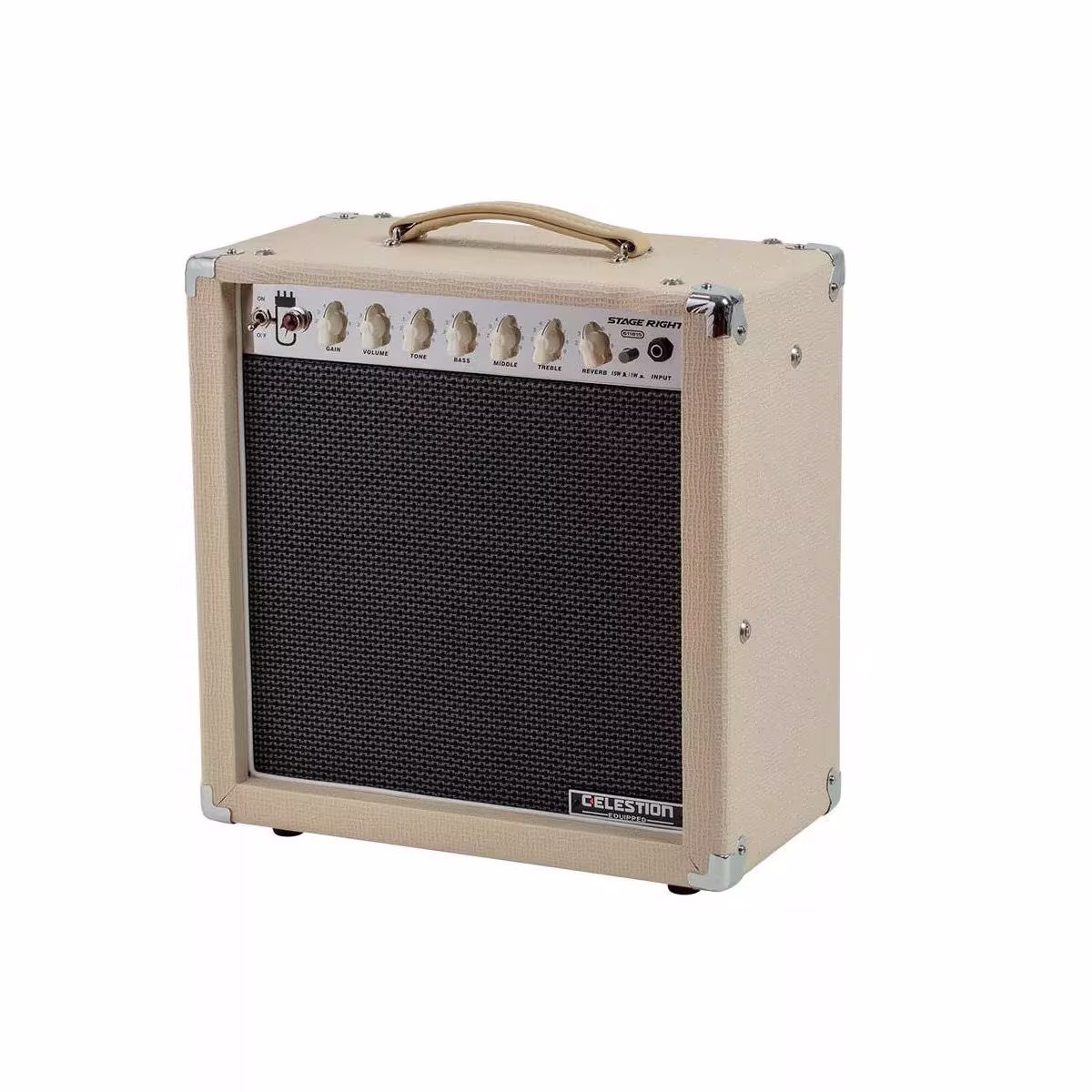 Stage Right by Monoprice 15-Watt 1×12 Guitar Combo Tube Amp with Celestion Speaker and Spring Reverb